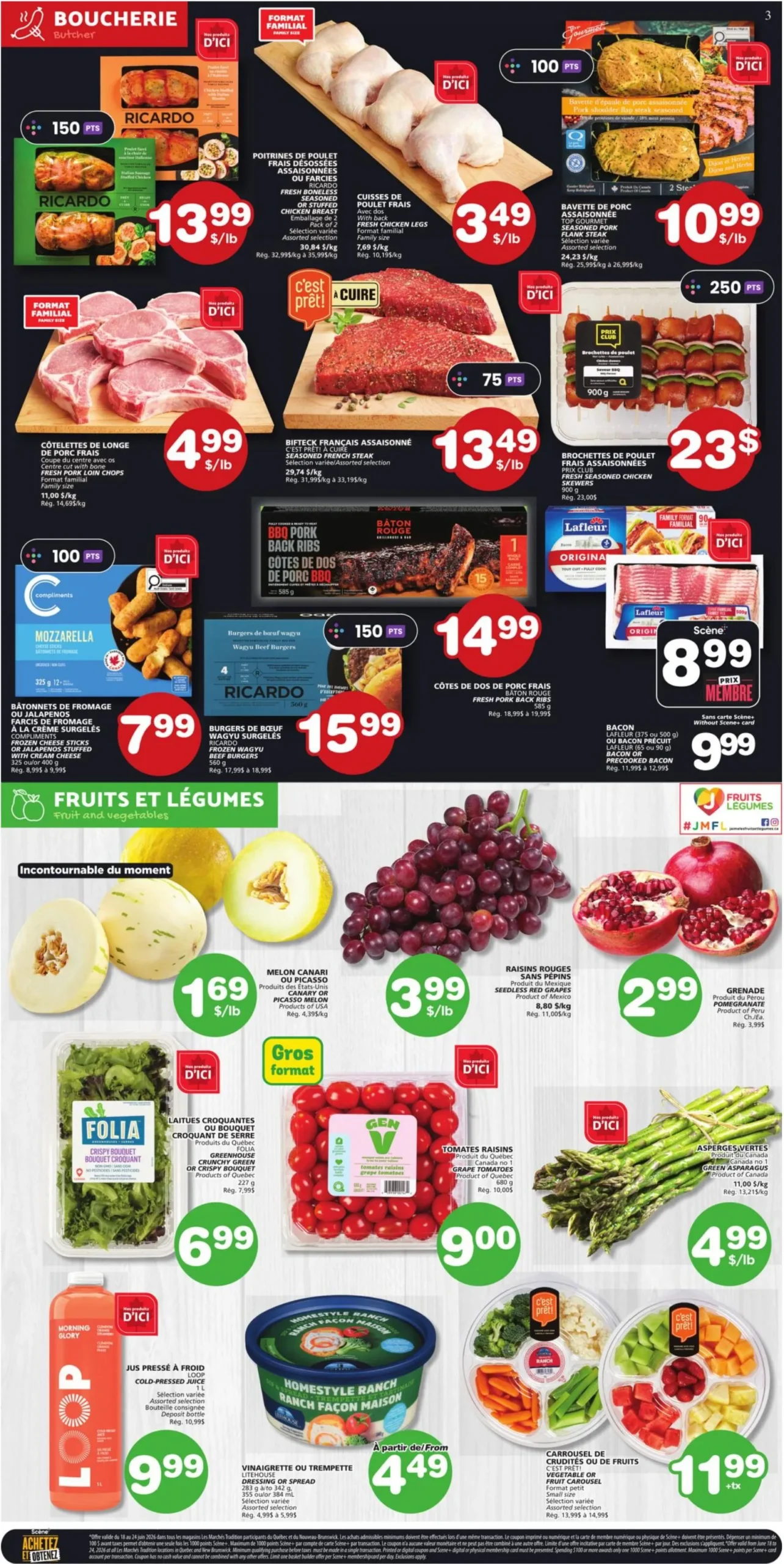 Page 3 de la Circulaire Les Marchés Tradition Marchés Coop du 18 au 24 juin 2026