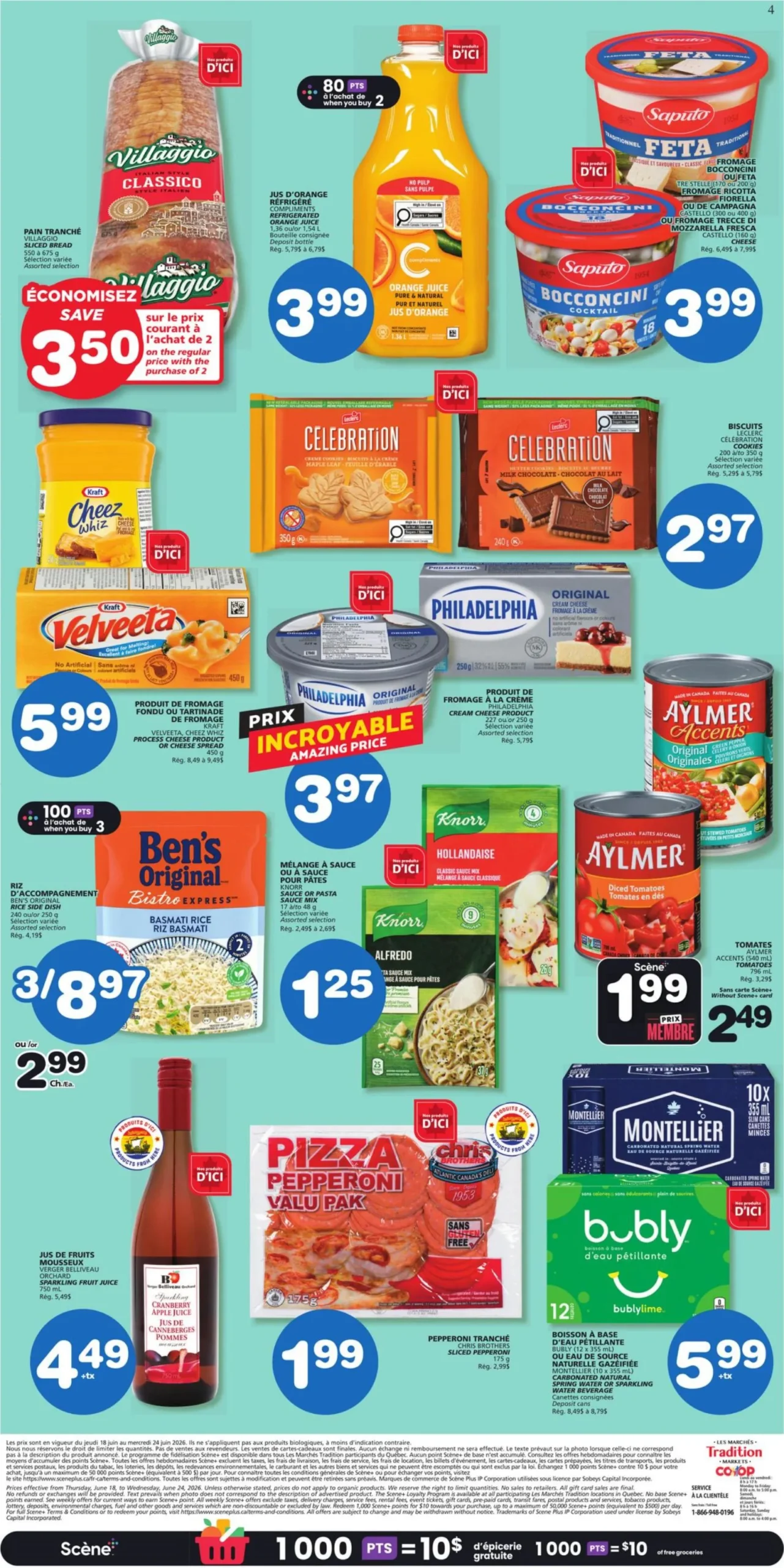 Page 4 de la Circulaire Les Marchés Tradition Marchés Coop du 18 au 24 juin 2026