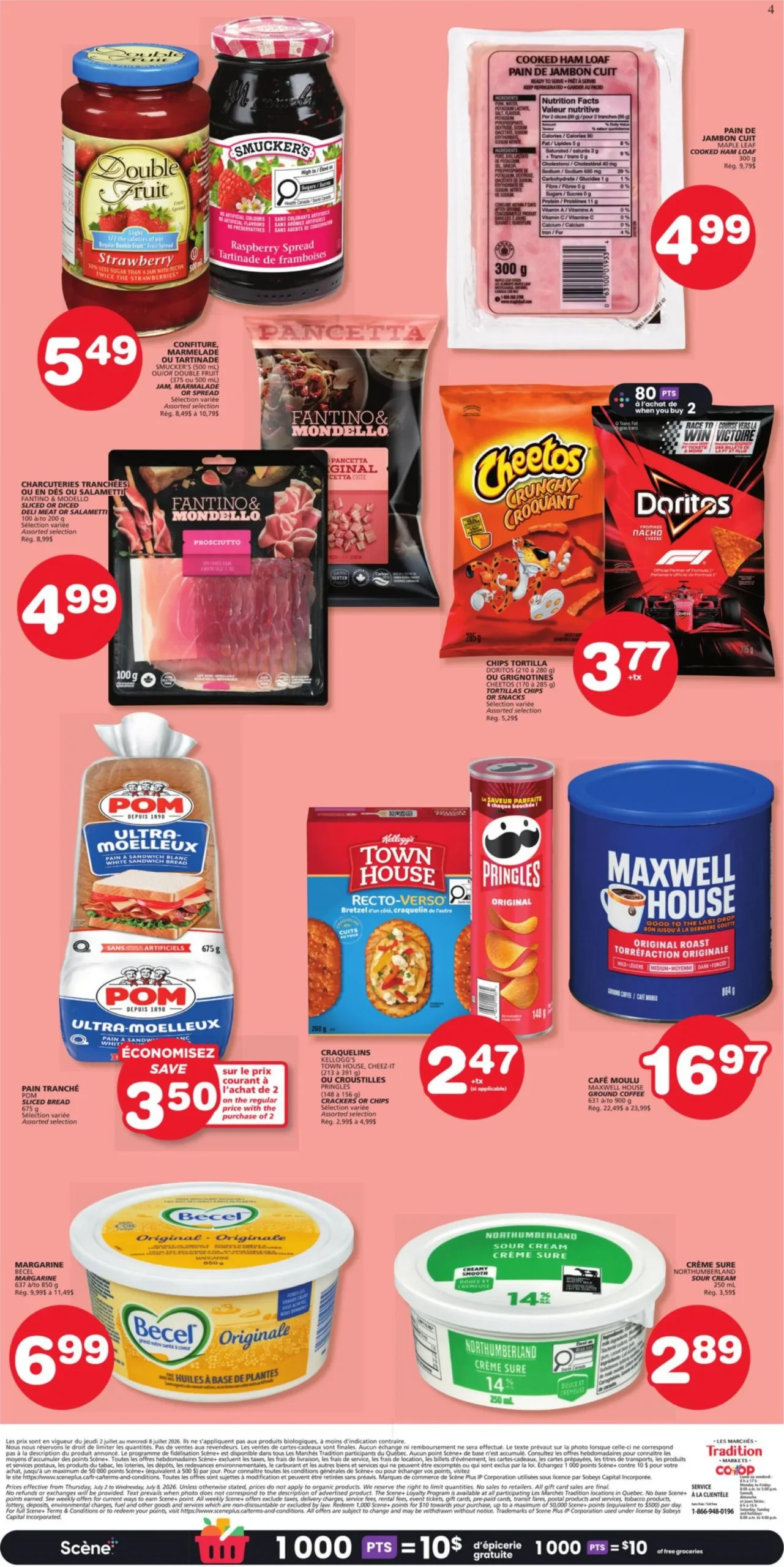 Page 4 de la Circulaire Les Marchés Tradition Marchés Coop du 2 au 8 juillet 2026