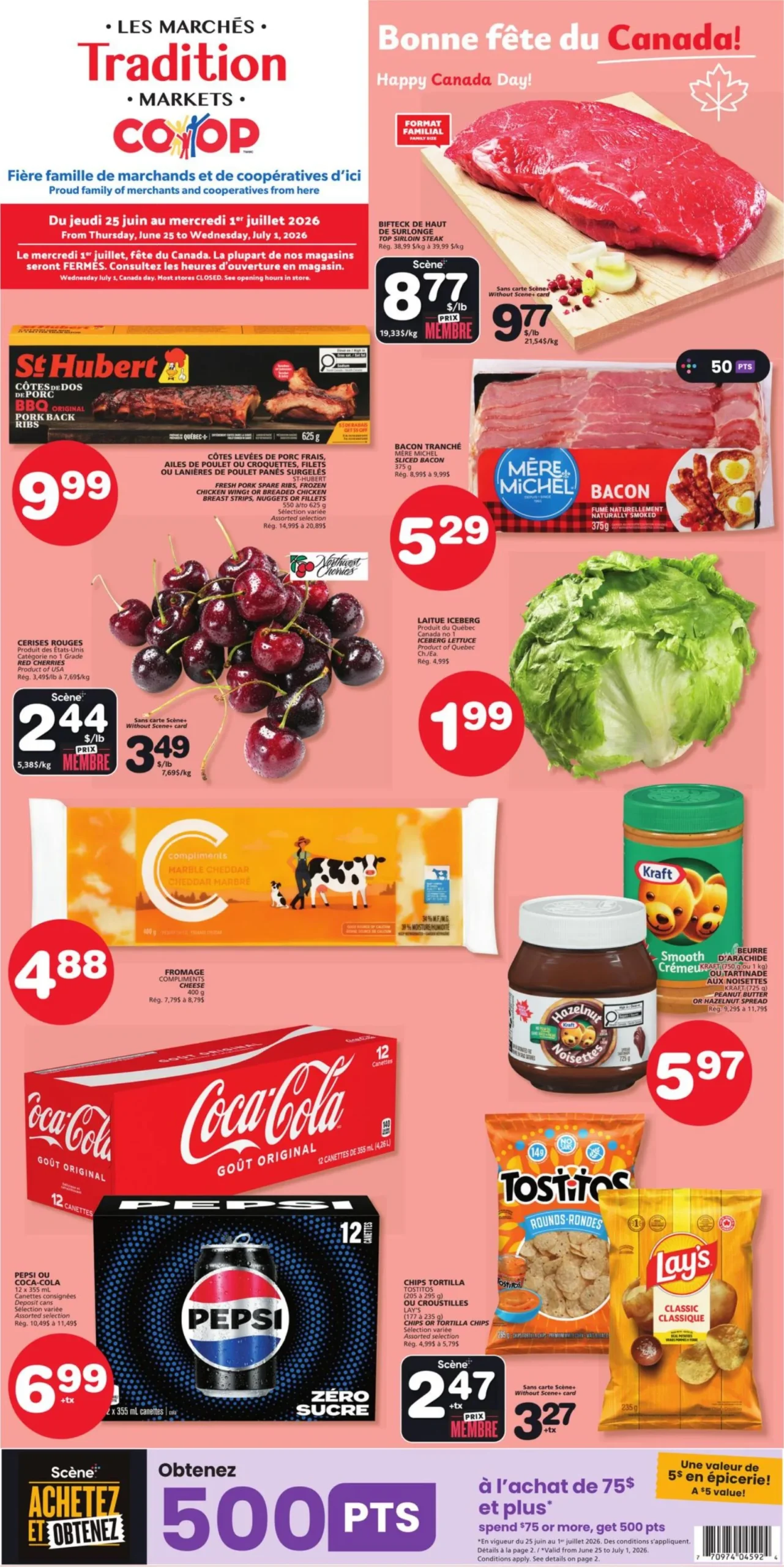 Page 1 de la Circulaire Les Marchés Tradition Marchés Coop du 25 juin au 1 juillet 2026