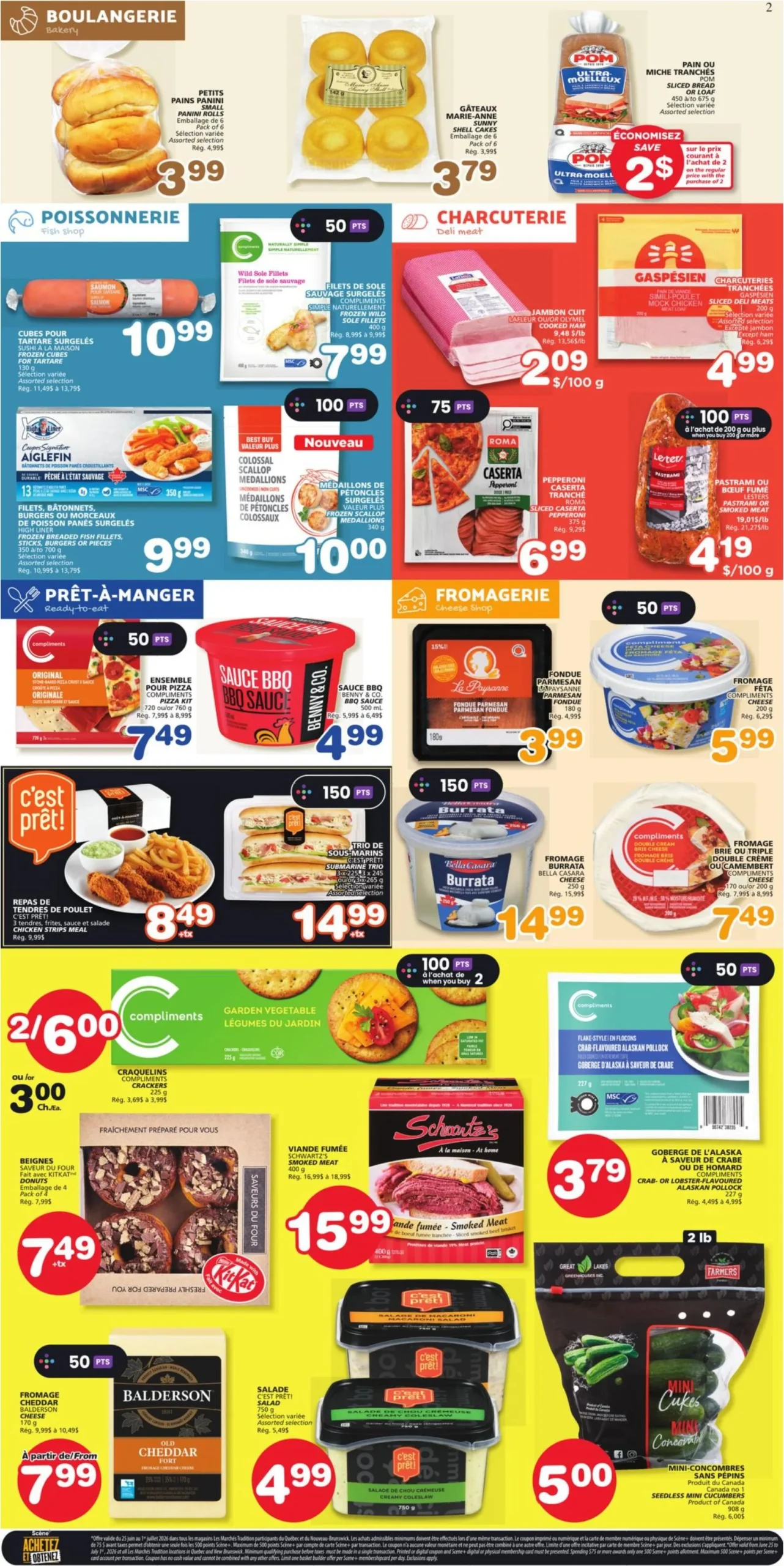 Page 2 de la Circulaire Les Marchés Tradition Marchés Coop du 25 juin au 1 juillet 2026