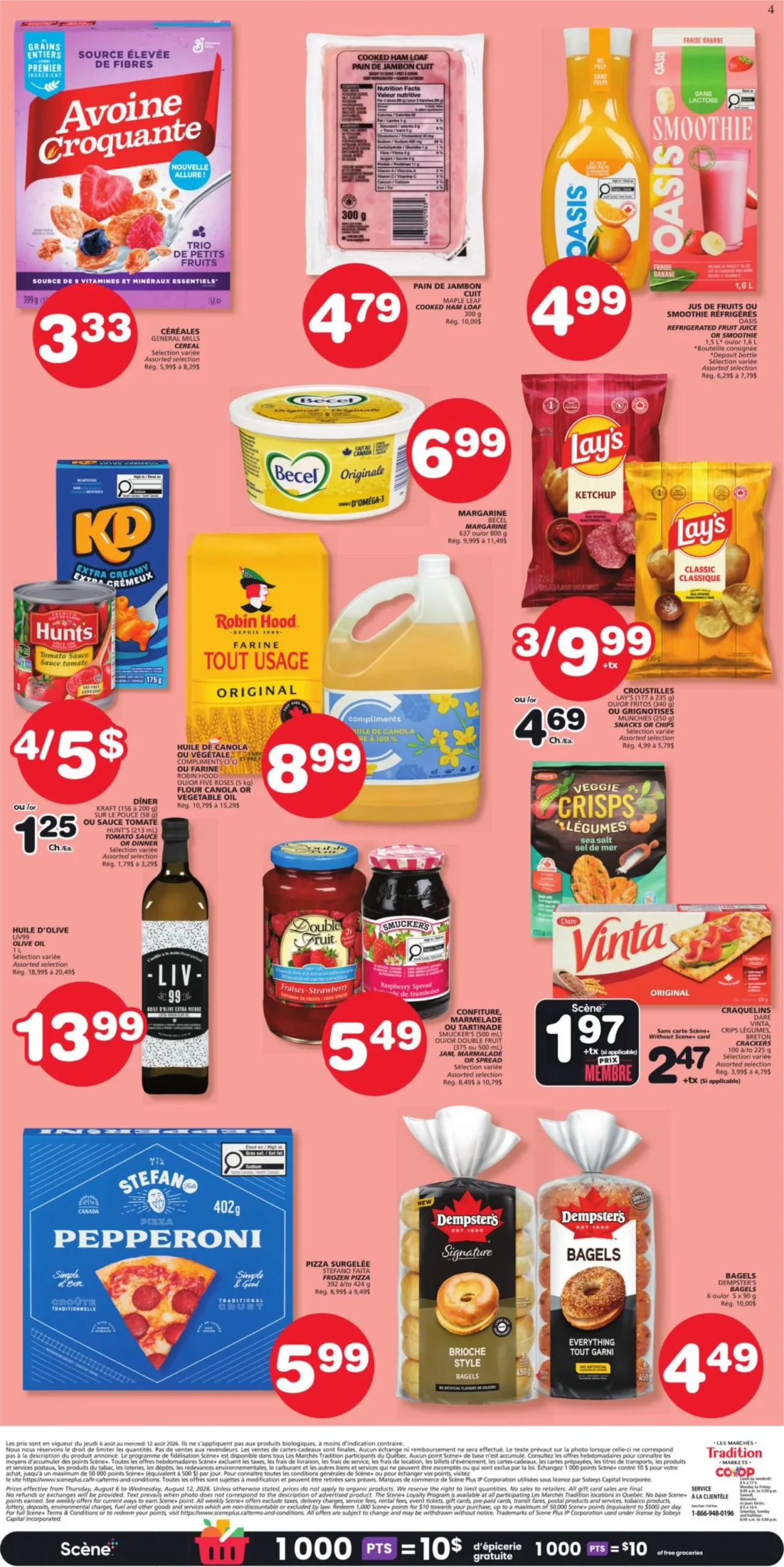 Page 2 de la Circulaire Les Marchés Tradition Marchés Coop du 6 au 12 août 2026