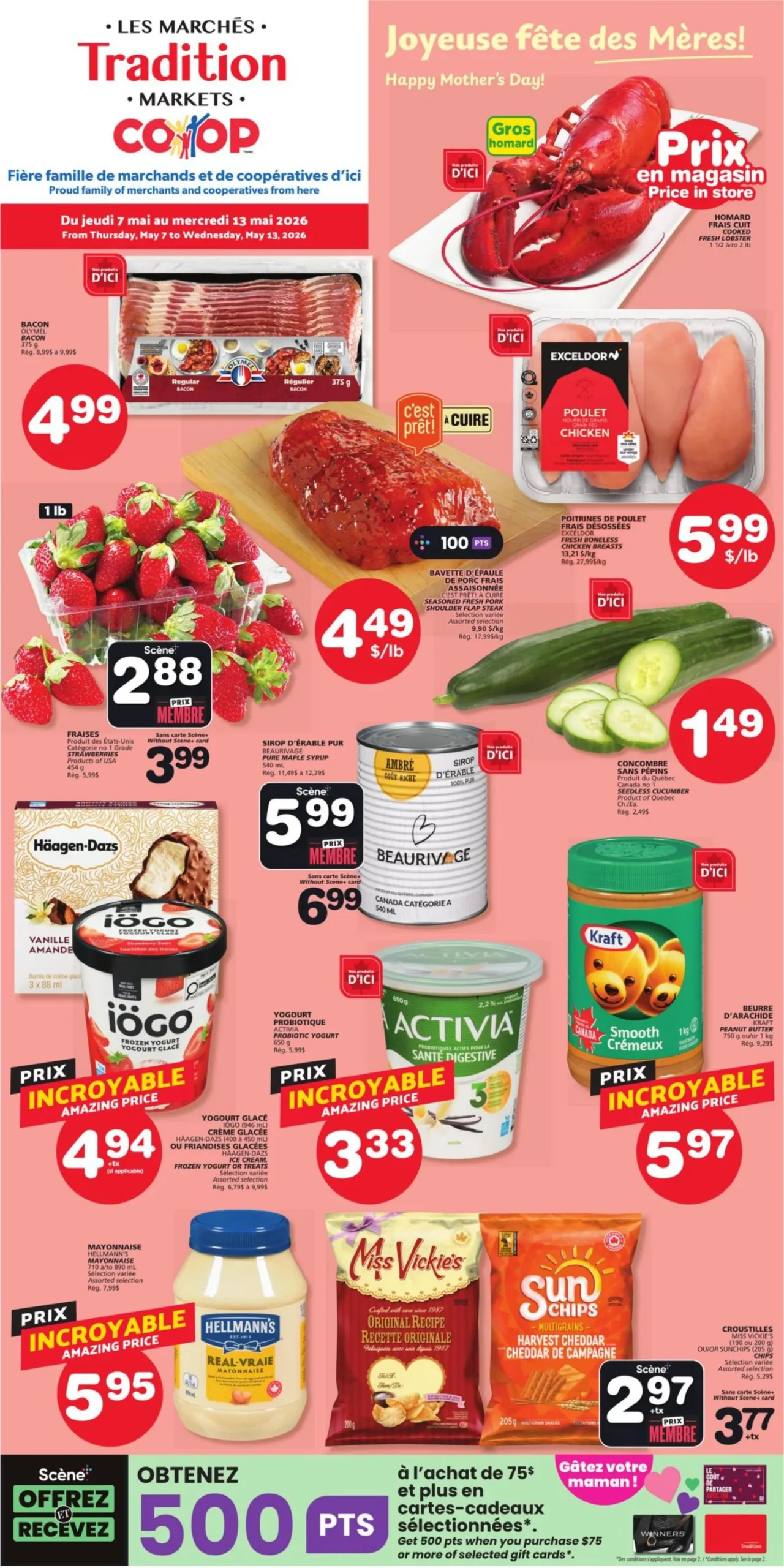 Page 1 de la Circulaire Les Marchés Tradition Marchés Coop du 7 au 13 mai 2026