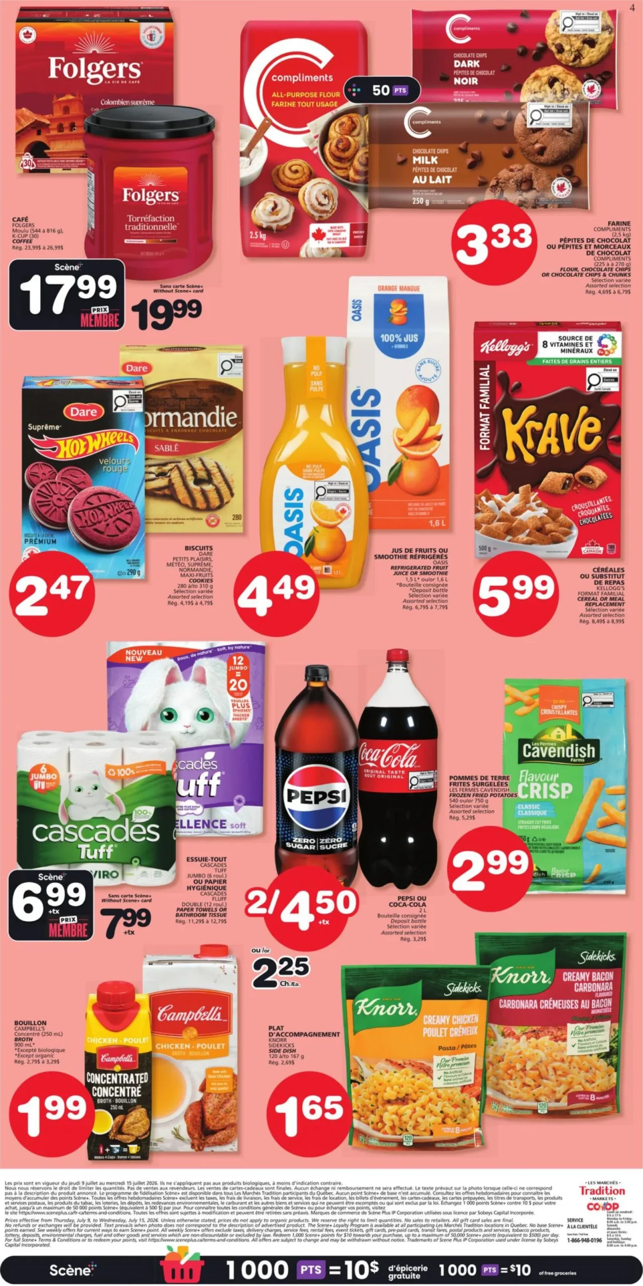 Page 2 de la Circulaire Les Marchés Tradition Marchés Coop du 9 au 15 juillet 2026