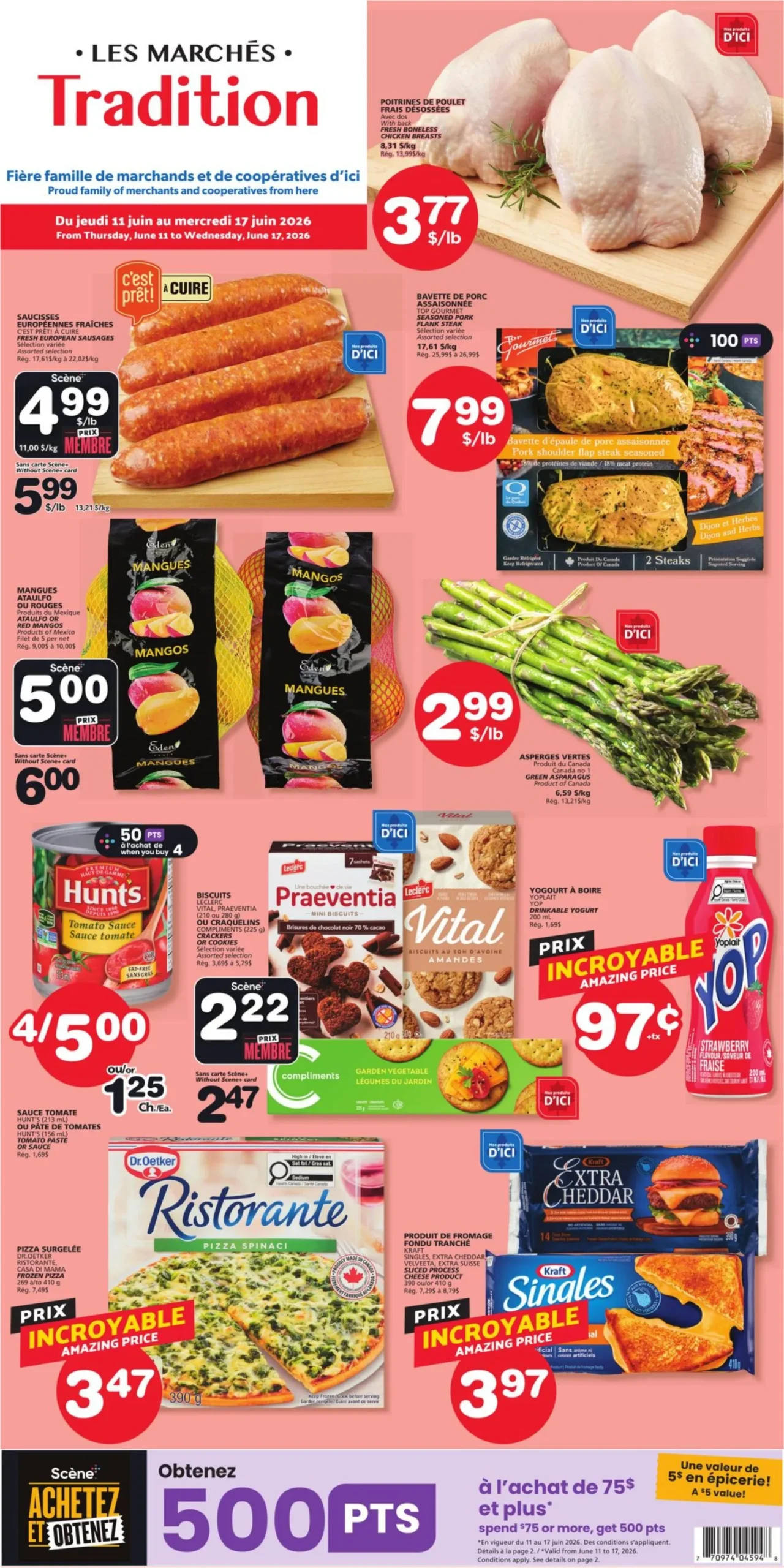 Page 1 de la Circulaire Les Marchés Tradition du 11 au 17 juin 2026