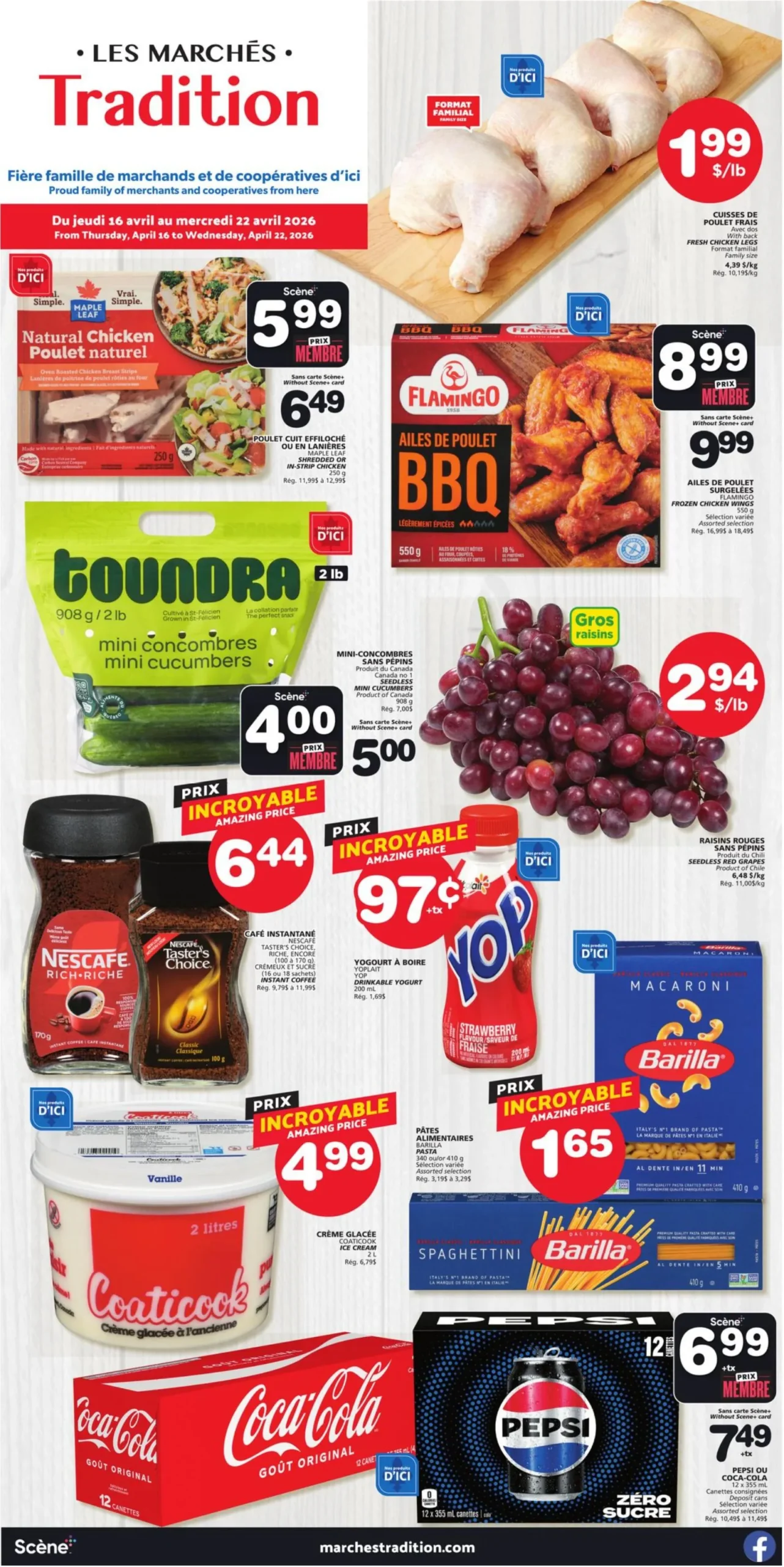 Page 1 de la Circulaire Les Marchés Tradition du 16 au 22 avril 2026