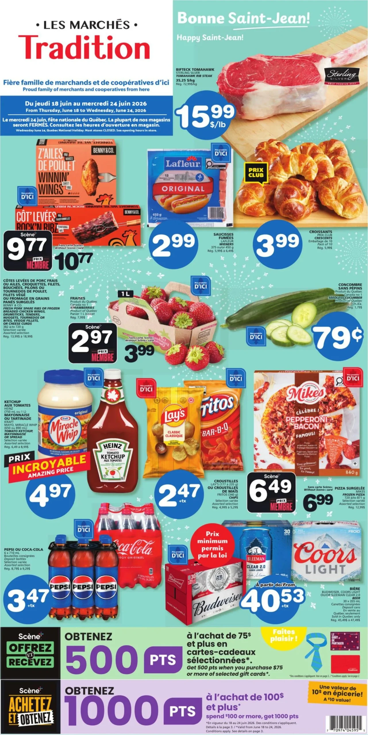 Page 1 de la Circulaire Les Marchés Tradition du 18 au 24 juin 2026
