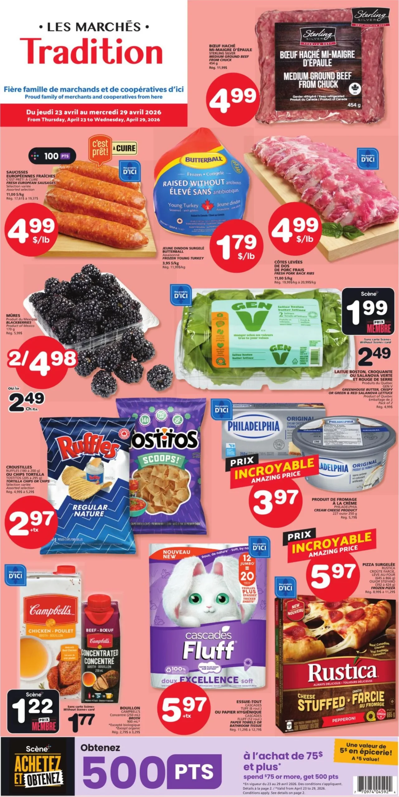 Page 1 de la Circulaire Les Marchés Tradition du 23 au 29 avril 2026