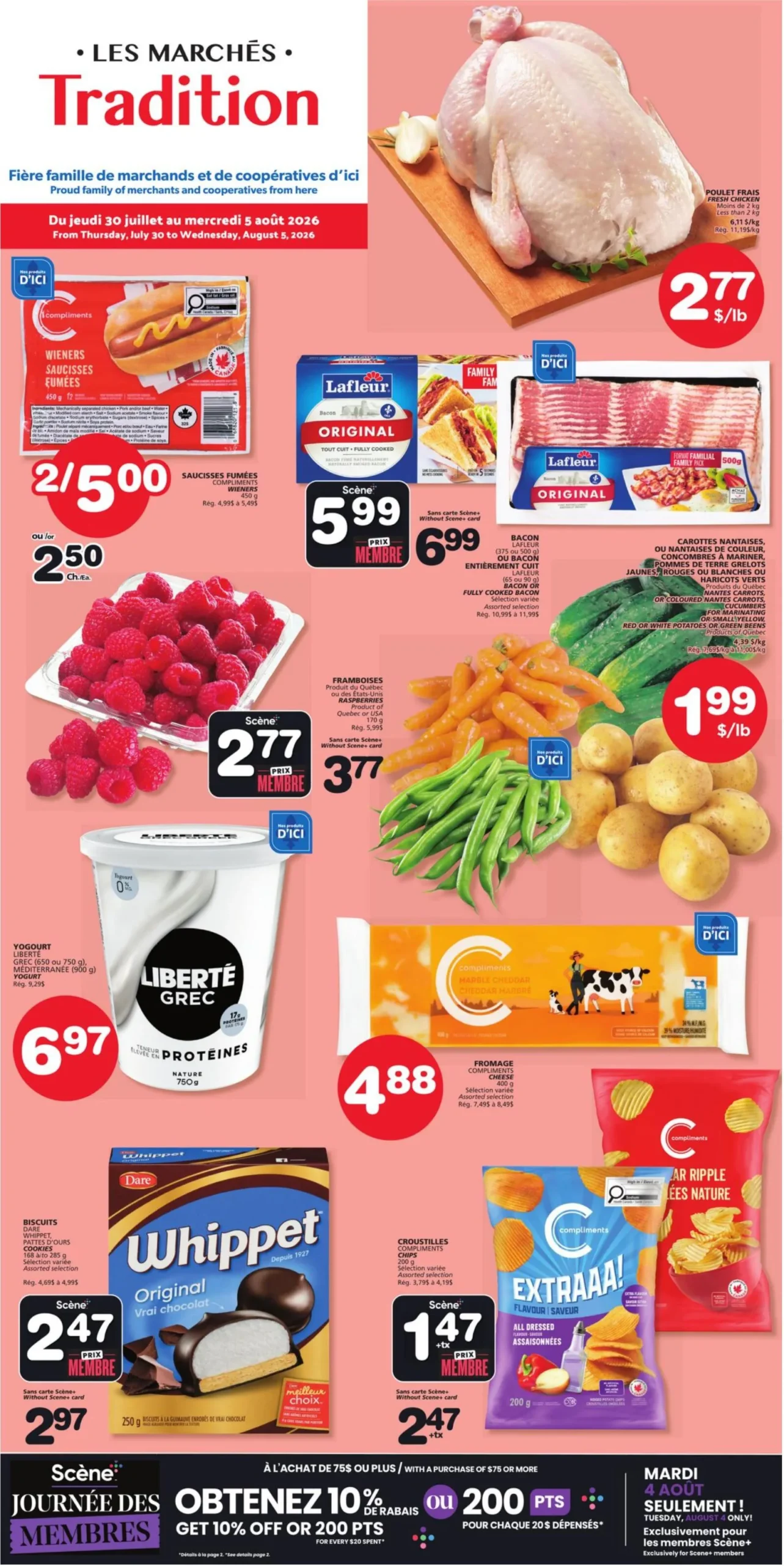Page 1 de la Circulaire Les Marchés Tradition du 30 juillet au 5 août 2026