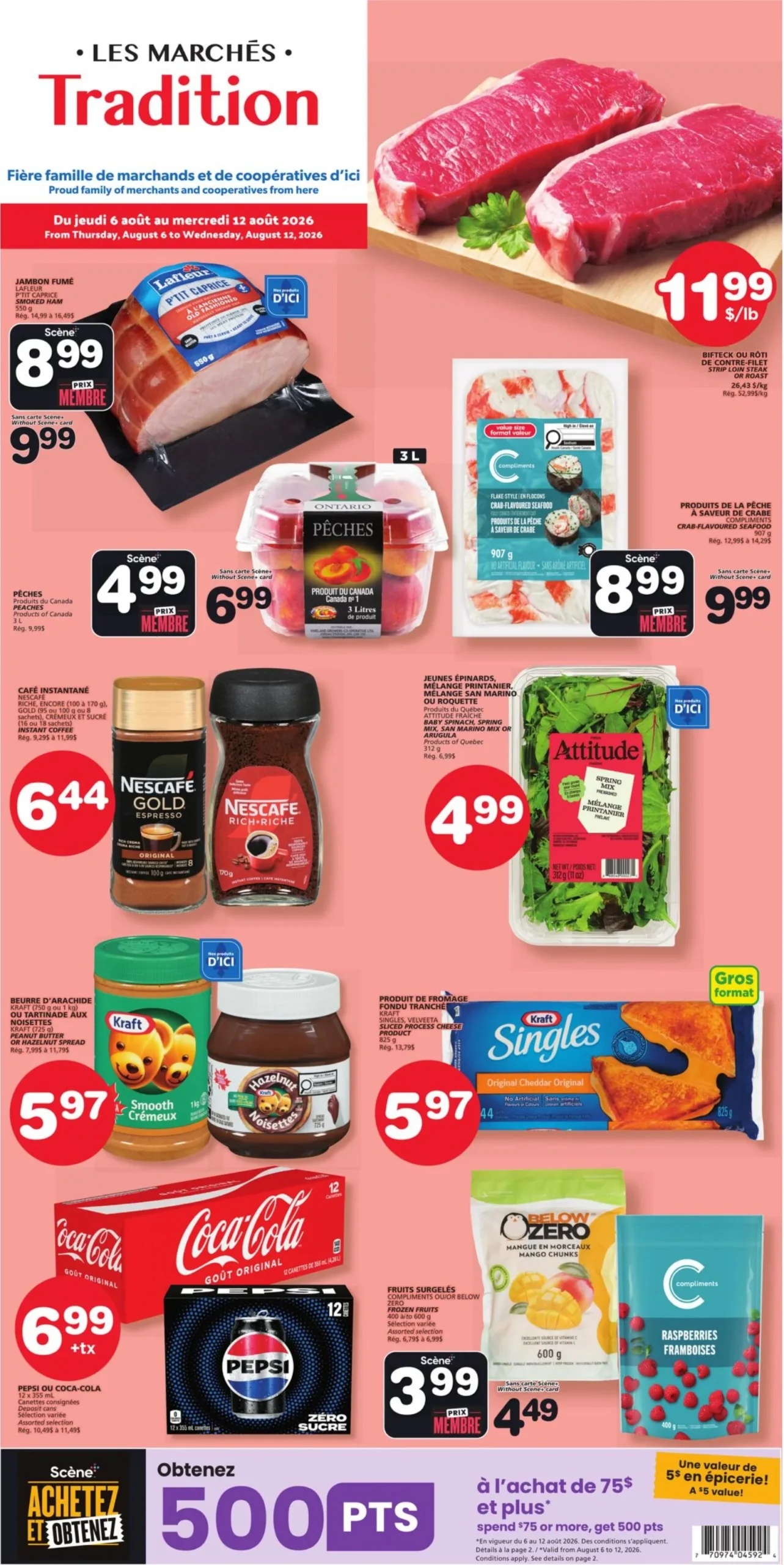 Page 1 de la Circulaire Les Marchés Tradition du 6 au 12 août 2026