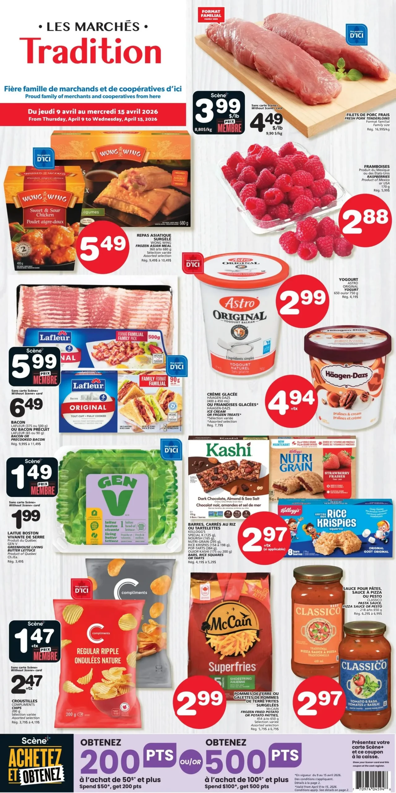 Page 1 de la Circulaire Les Marchés Tradition du 9 au 15 avril 2026