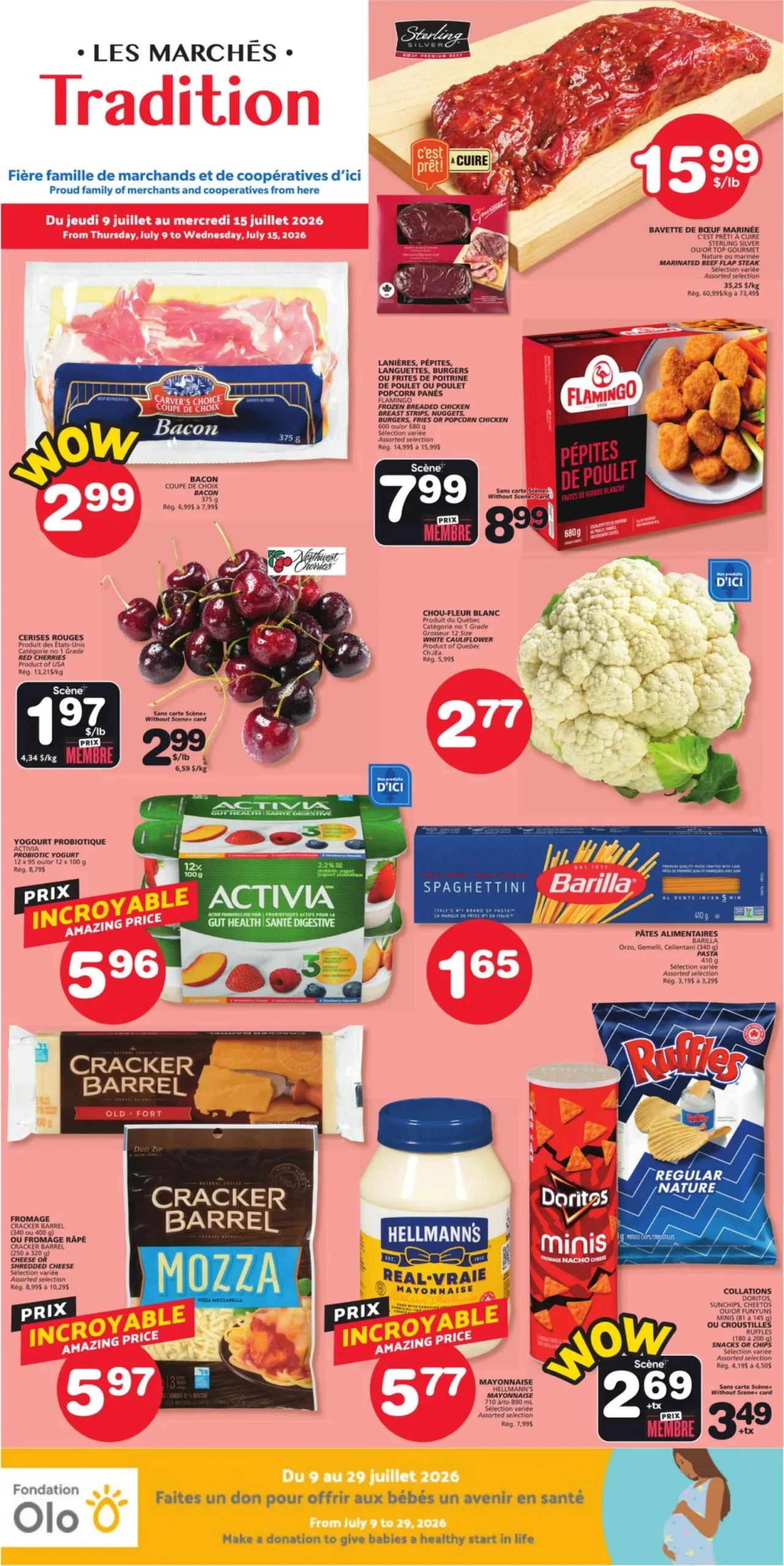 Page 1 de la Circulaire Les Marchés Tradition du 9 au 15 juillet 2026