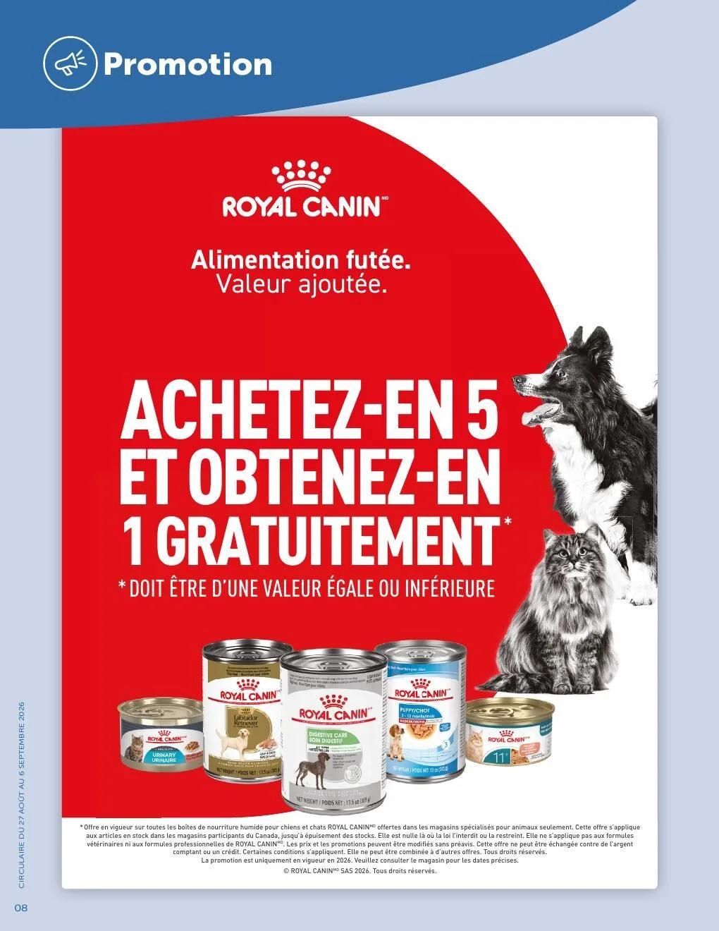 Page 8 de la Circulaire Létourno du 27 août au 6 septembre 2026
