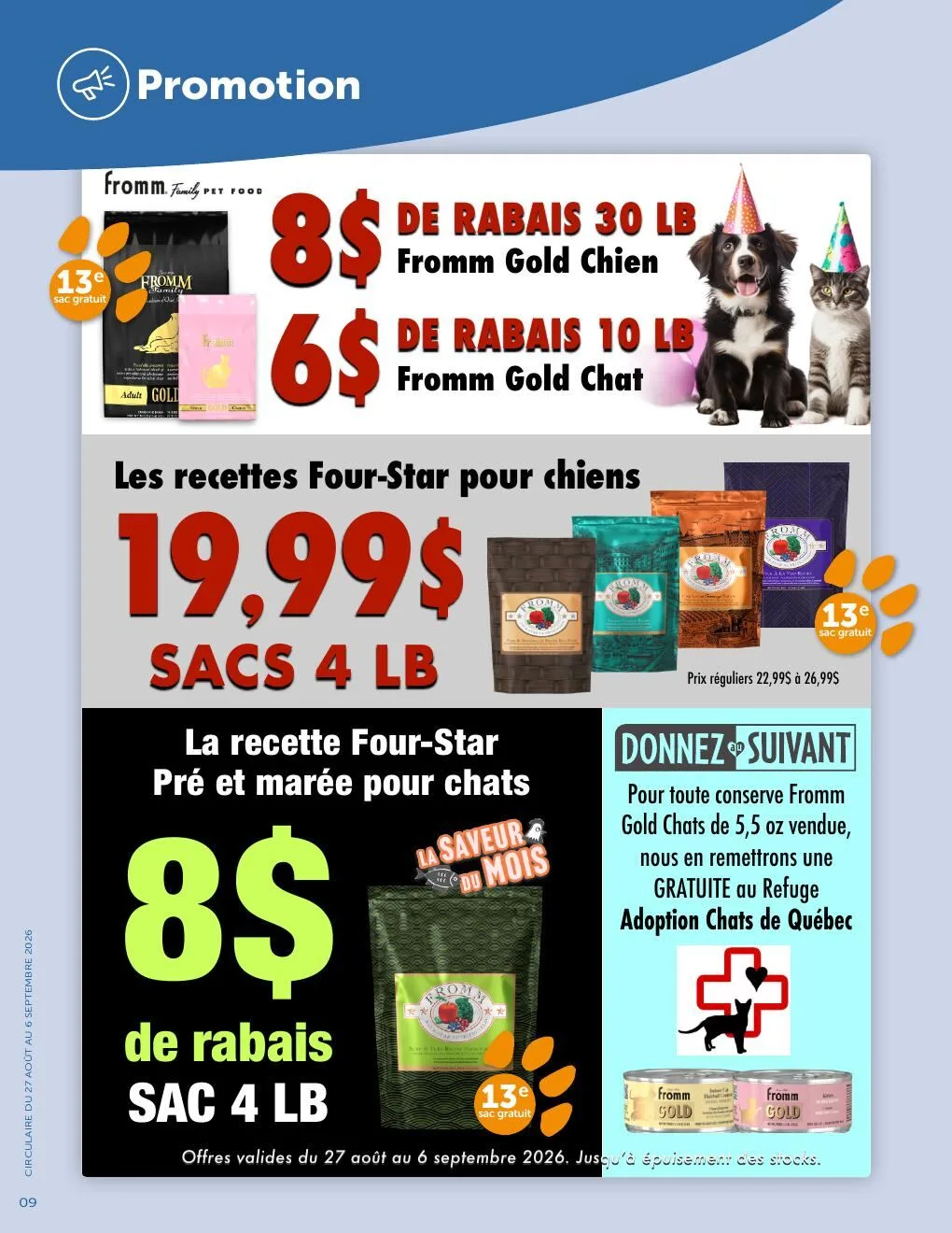 Page 9 de la Circulaire Létourno du 27 août au 6 septembre 2026