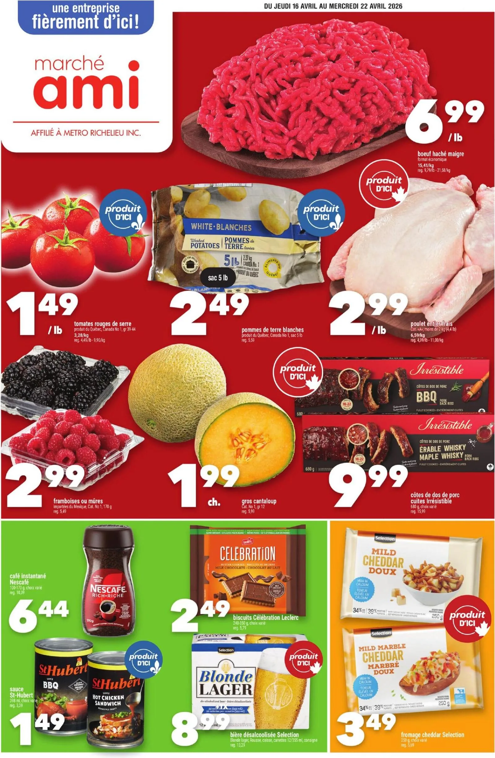 Page 1 de la Circulaire Marché Ami du 16 au 22 avril 2026