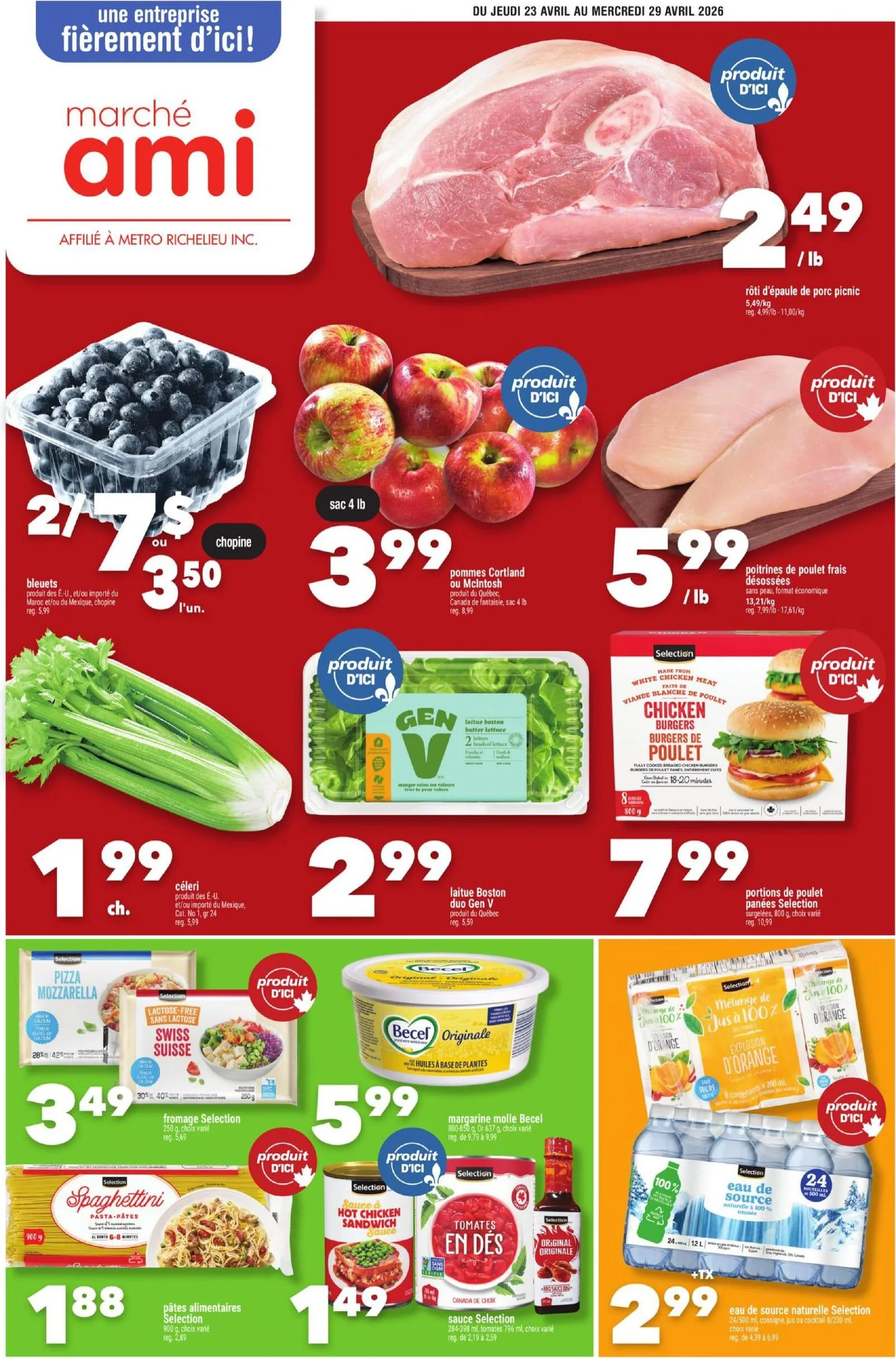 Page 1 de la Circulaire Marché Ami du 23 au 29 avril 2026