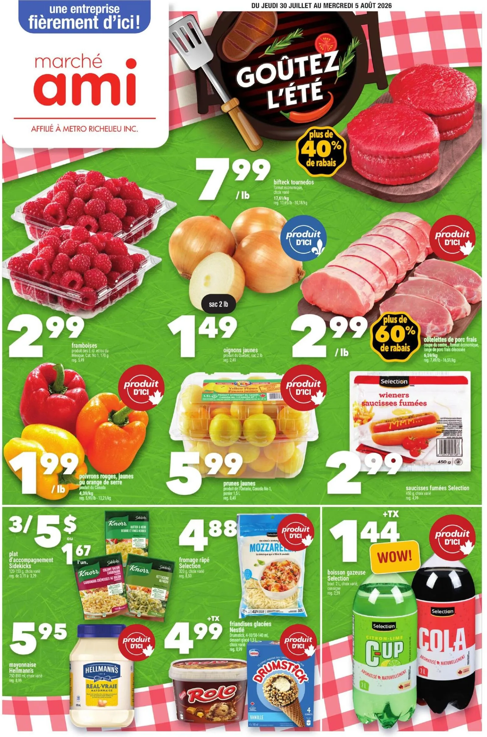 Page 1 de la Circulaire Marché Ami du 30 juillet au 5 août 2026