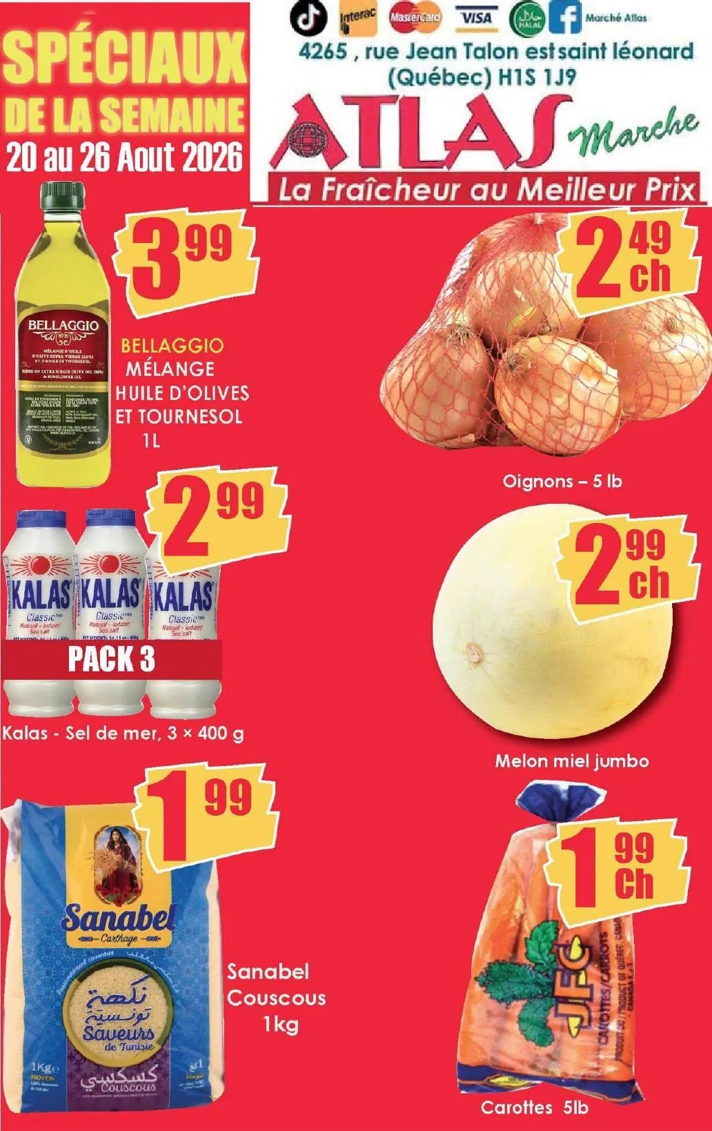 Page 1 de la Circulaire Marché Atlas du 20 au 26 août 2026