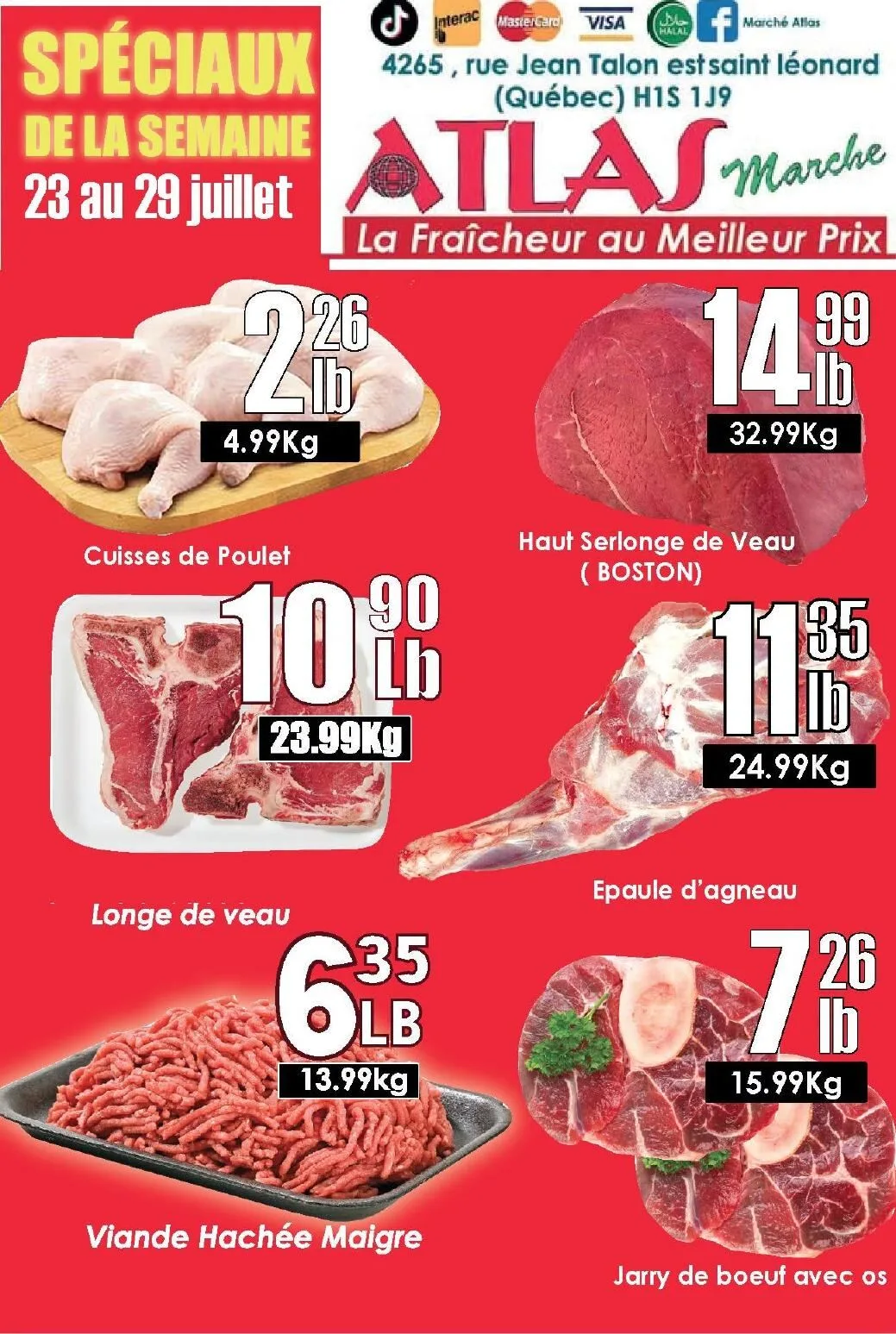 Page 2 de la Circulaire Marché Atlas du 23 au 29 juillet 2026