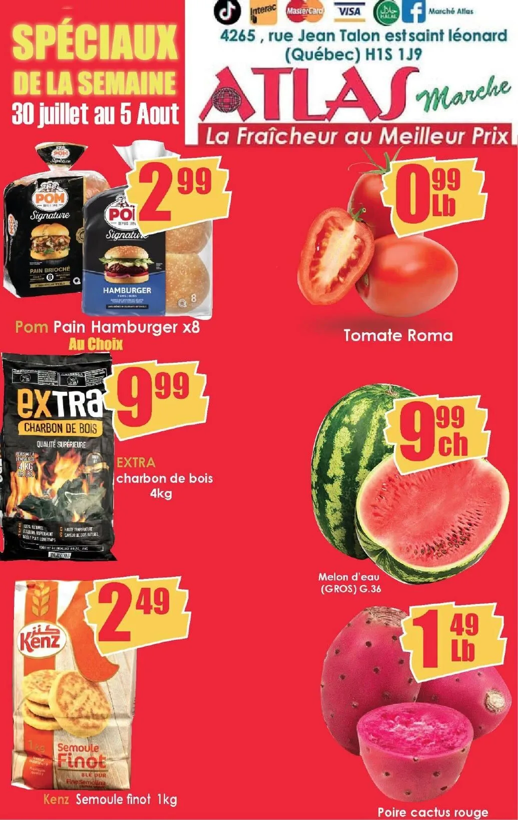 Page 1 de la Circulaire Marché Atlas du 30 juillet au 5 août 2026