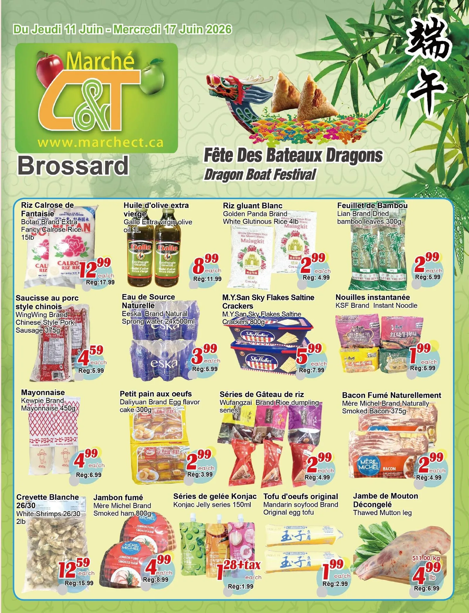 Page 1 de la Circulaire Marché C&T Brossard du 11 au 17 juin 2026