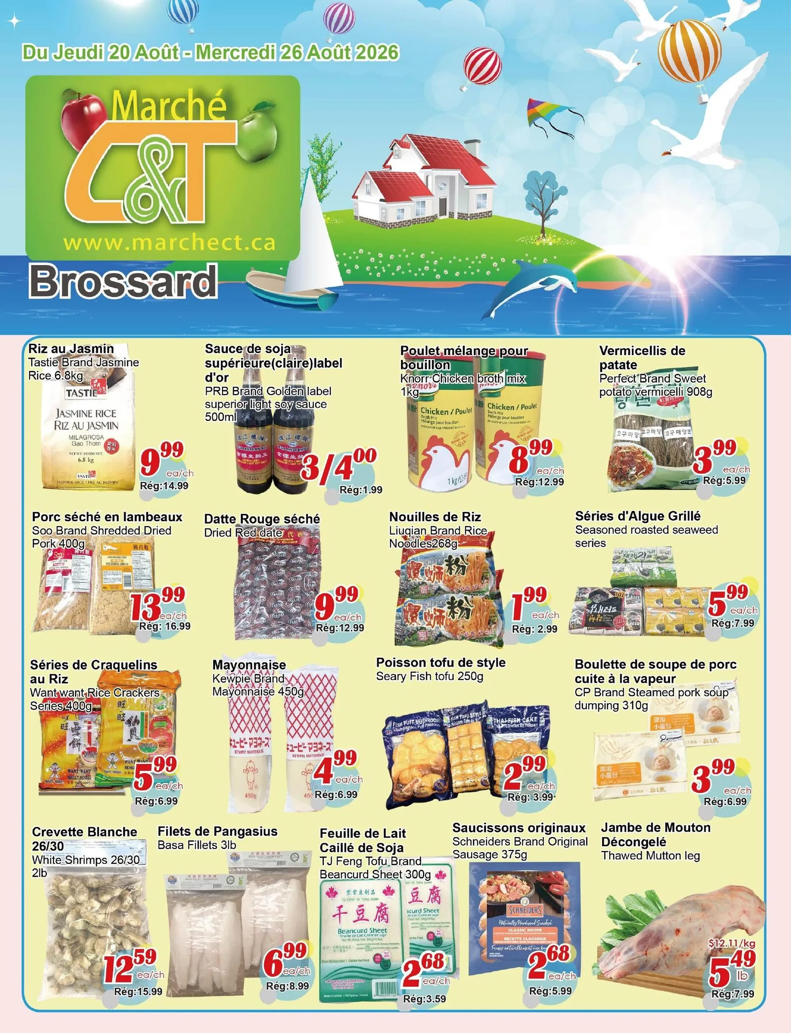 Page 1 de la Circulaire Marché C&T Brossard du 20 au 26 août 2026