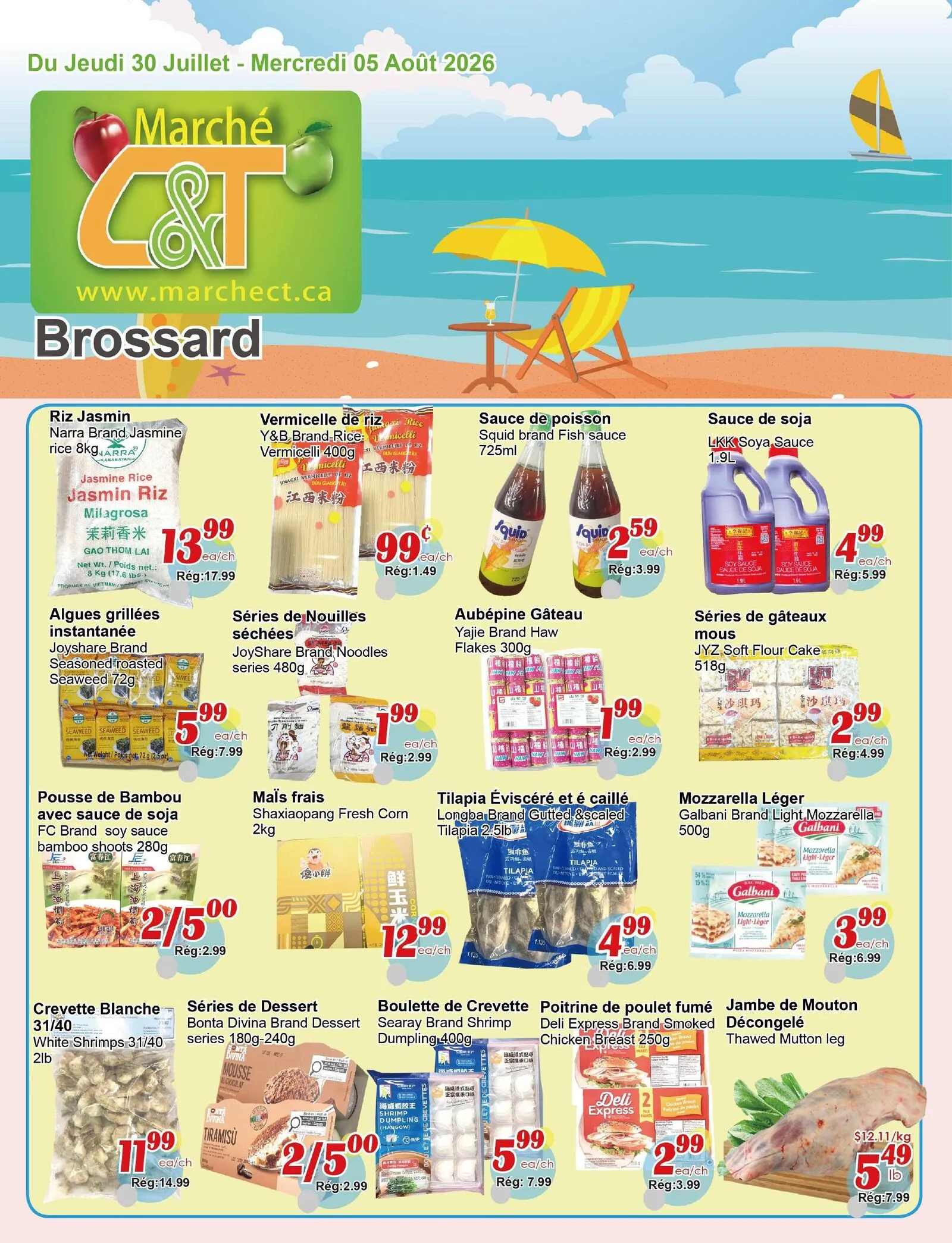 Page 2 de la Circulaire Marché C&T Brossard du 30 juillet au 5 août 2026