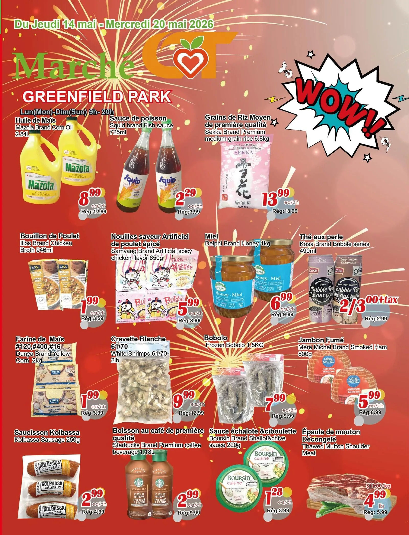 Page 1 de la Circulaire Marché C&T Greenfield Park du 14 au 20 mai 2026