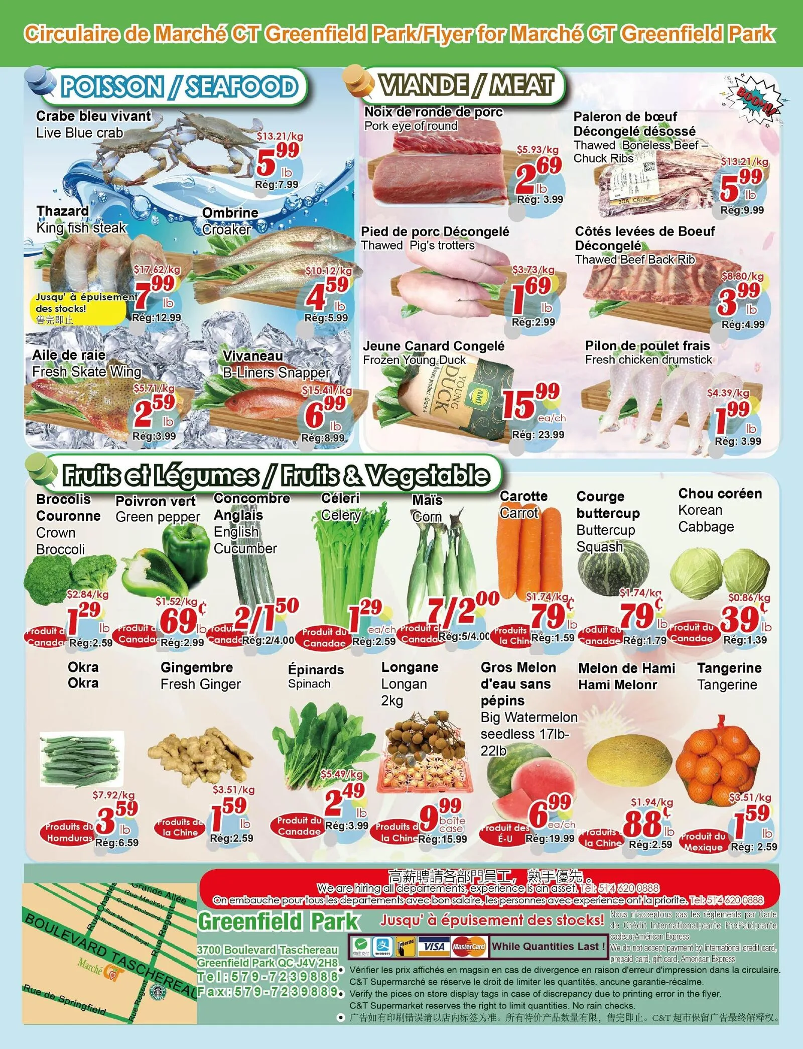 Page 4 de la Circulaire Marché C&T Greenfield Park du 27 août au 2 septembre 2026