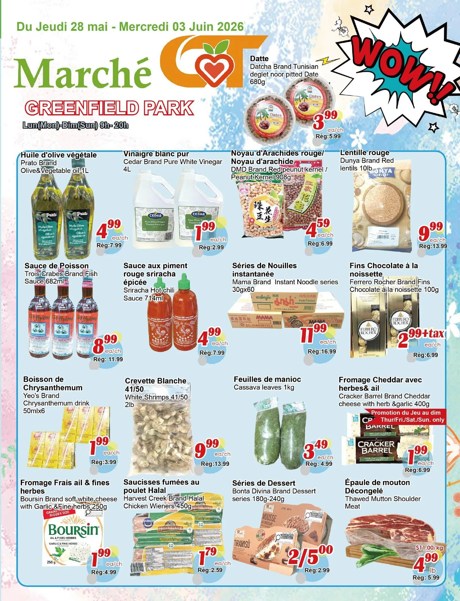 Page 1 de la Circulaire Marché C&T Greenfield Park du 28 mai au 3 juin 2026