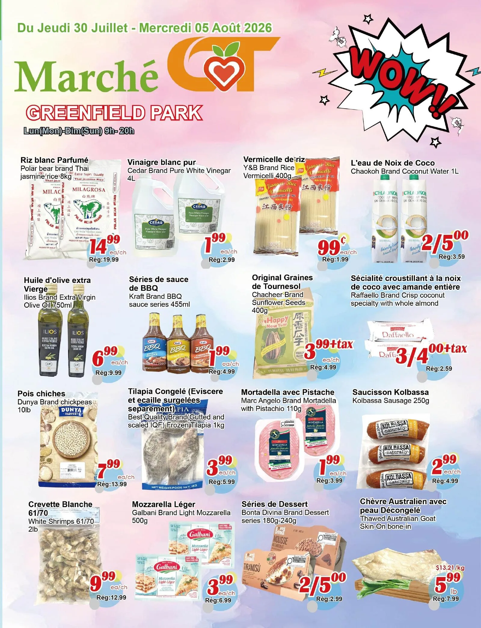 Page 2 de la Circulaire Marché C&T Greenfield Park du 30 juillet au 5 août 2026