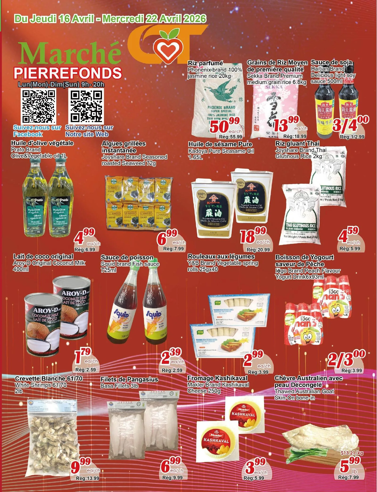 Page 1 de la Circulaire Marché C&T Pierrefonds-Roxboro du 16 au 22 avril 2026