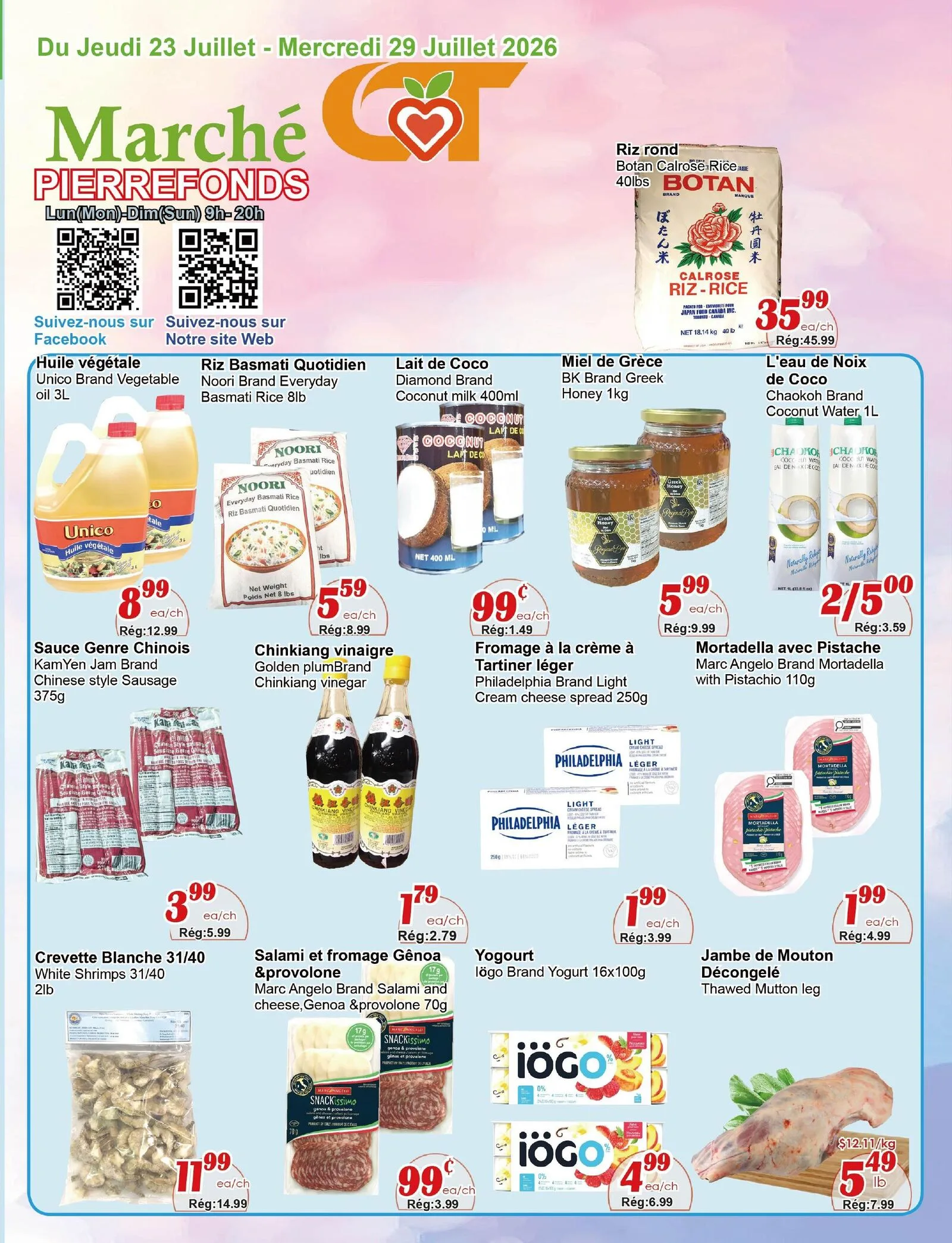 Page 2 de la Circulaire Marché C&T Pierrefonds-Roxboro du 23 au 29 juillet 2026