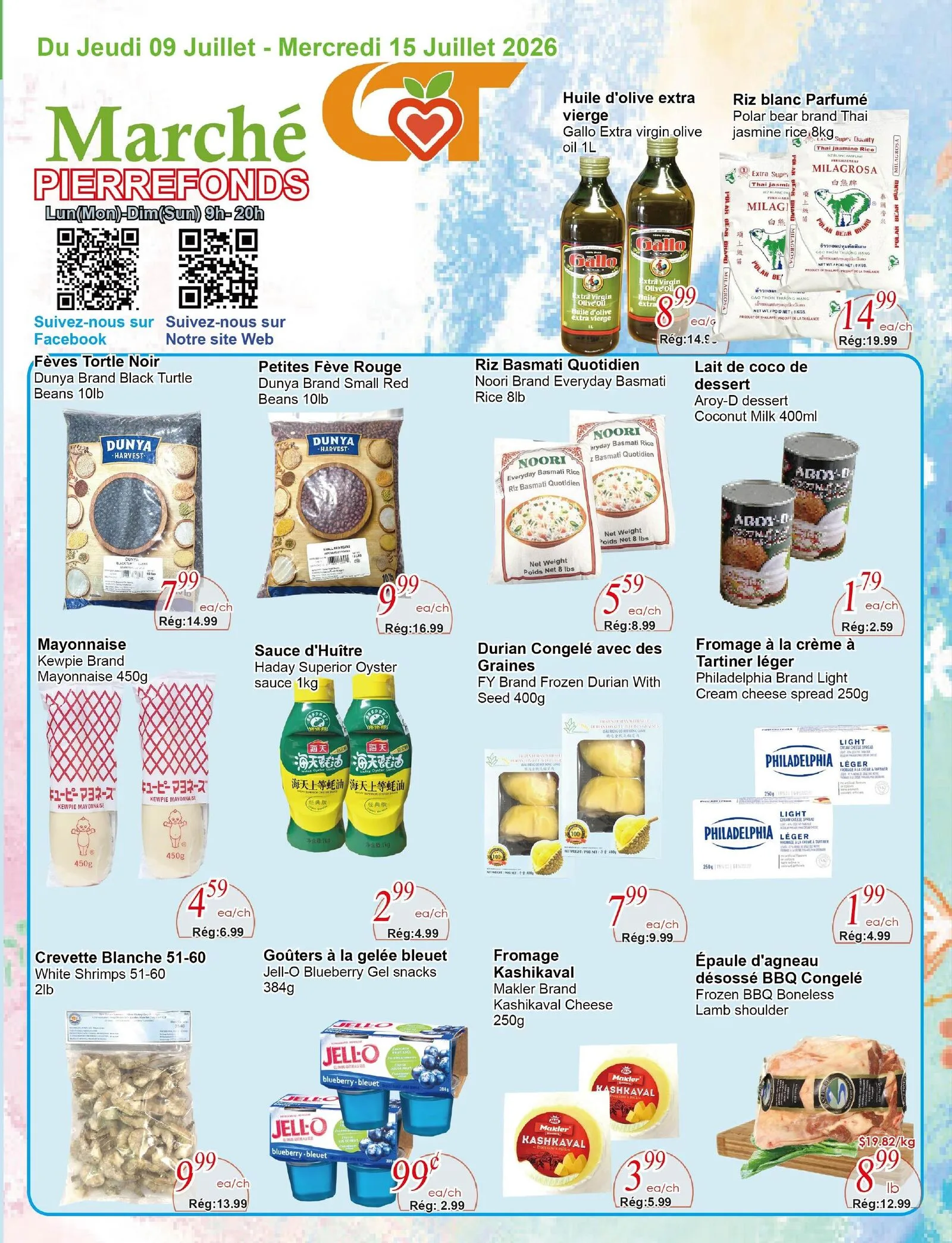 Page 1 de la Circulaire Marché C&T Pierrefonds-Roxboro du 9 au 15 juillet 2026