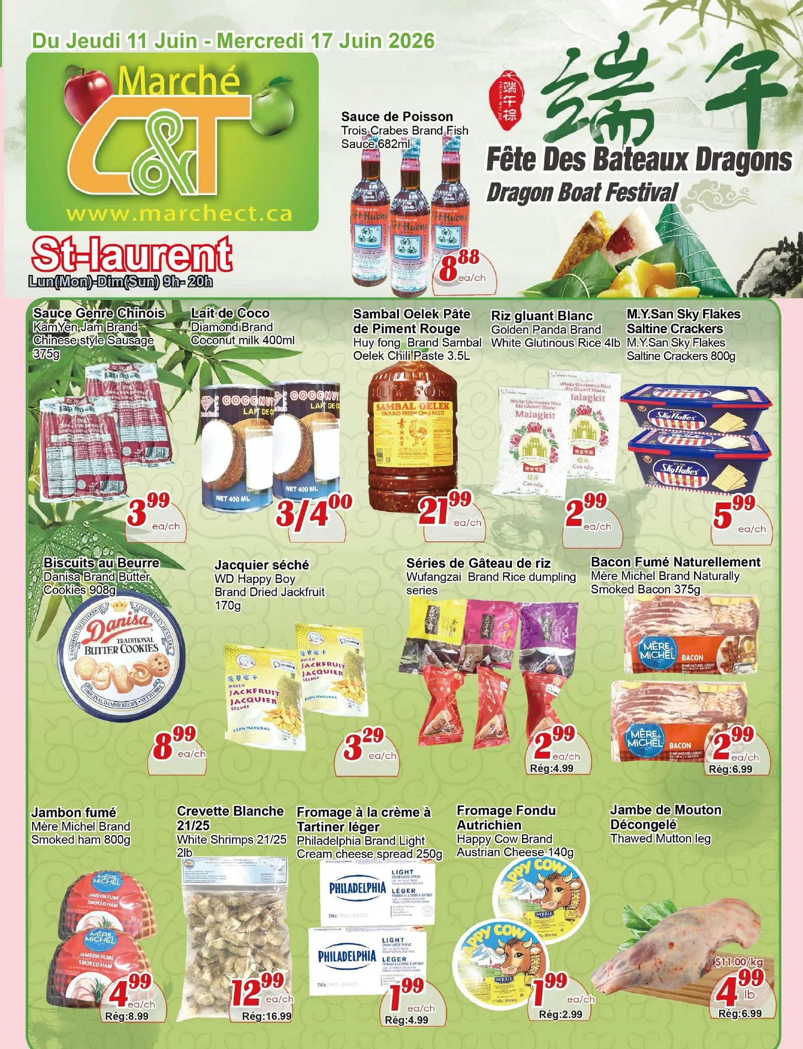 Page 1 de la Circulaire Marché C&T St-Laurent du 11 au 17 juin 2026