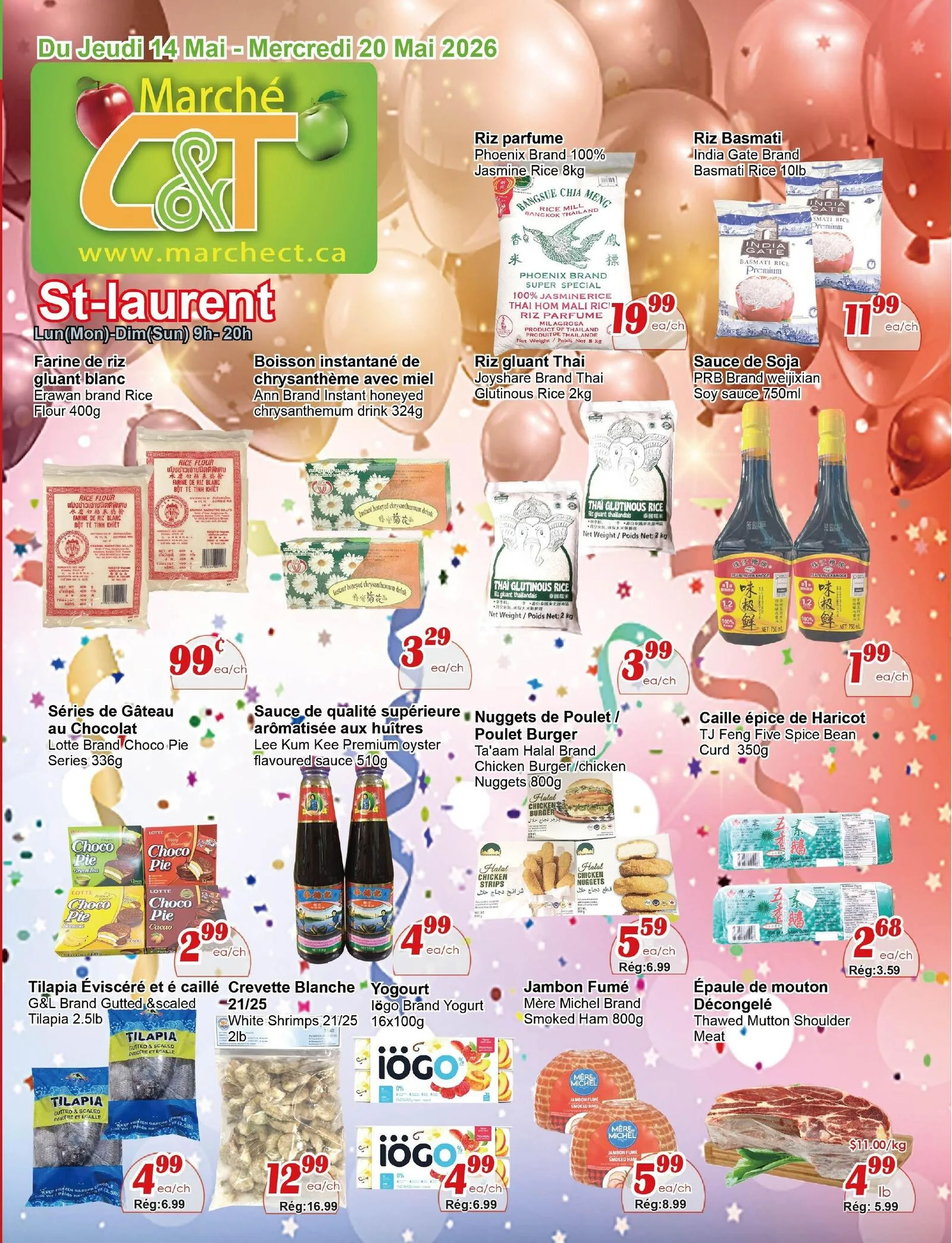 Page 1 de la Circulaire Marché C&T St-Laurent du 14 au 20 mai 2026