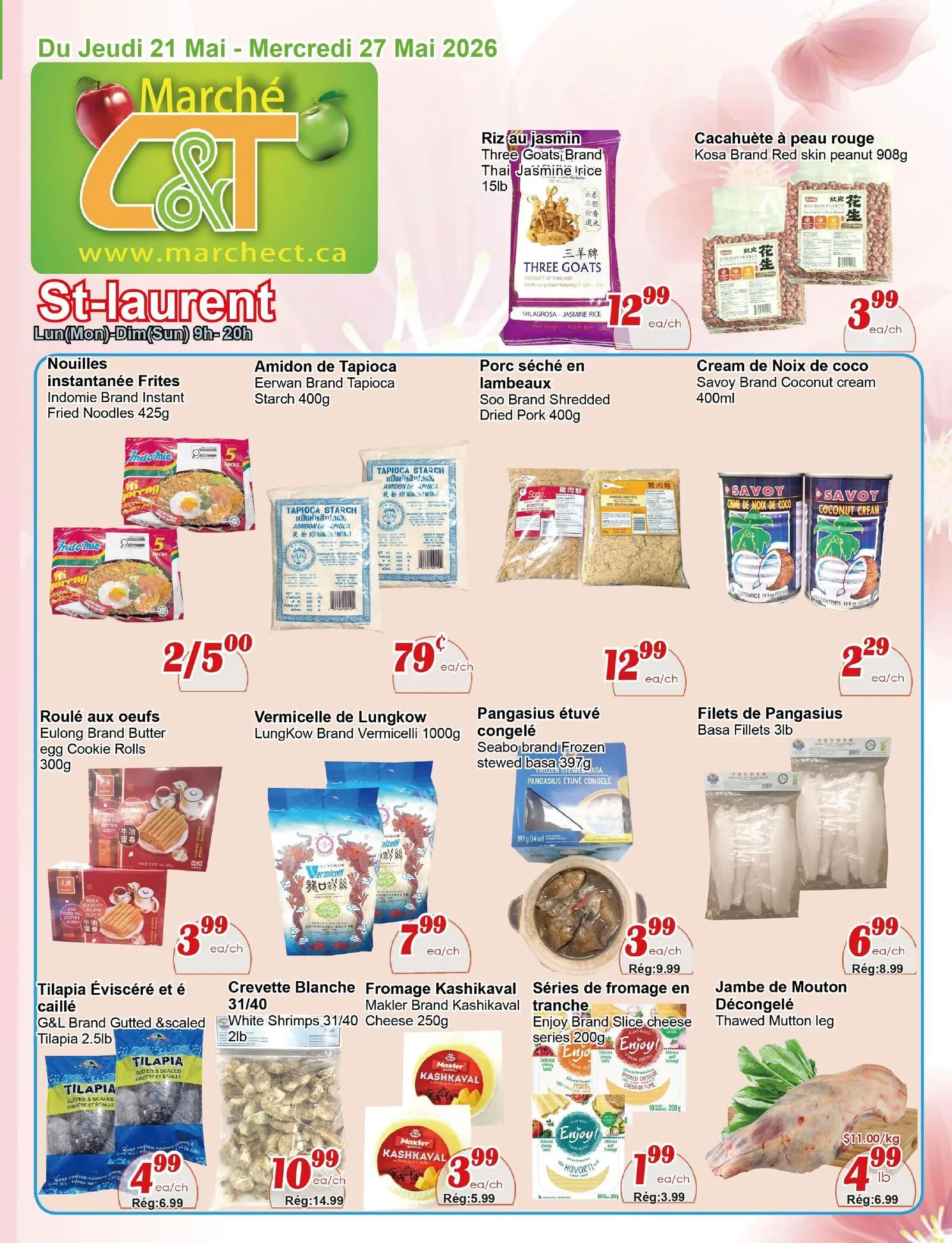 Page 1 de la Circulaire Marché C&T St-Laurent du 21 au 27 mai 2026