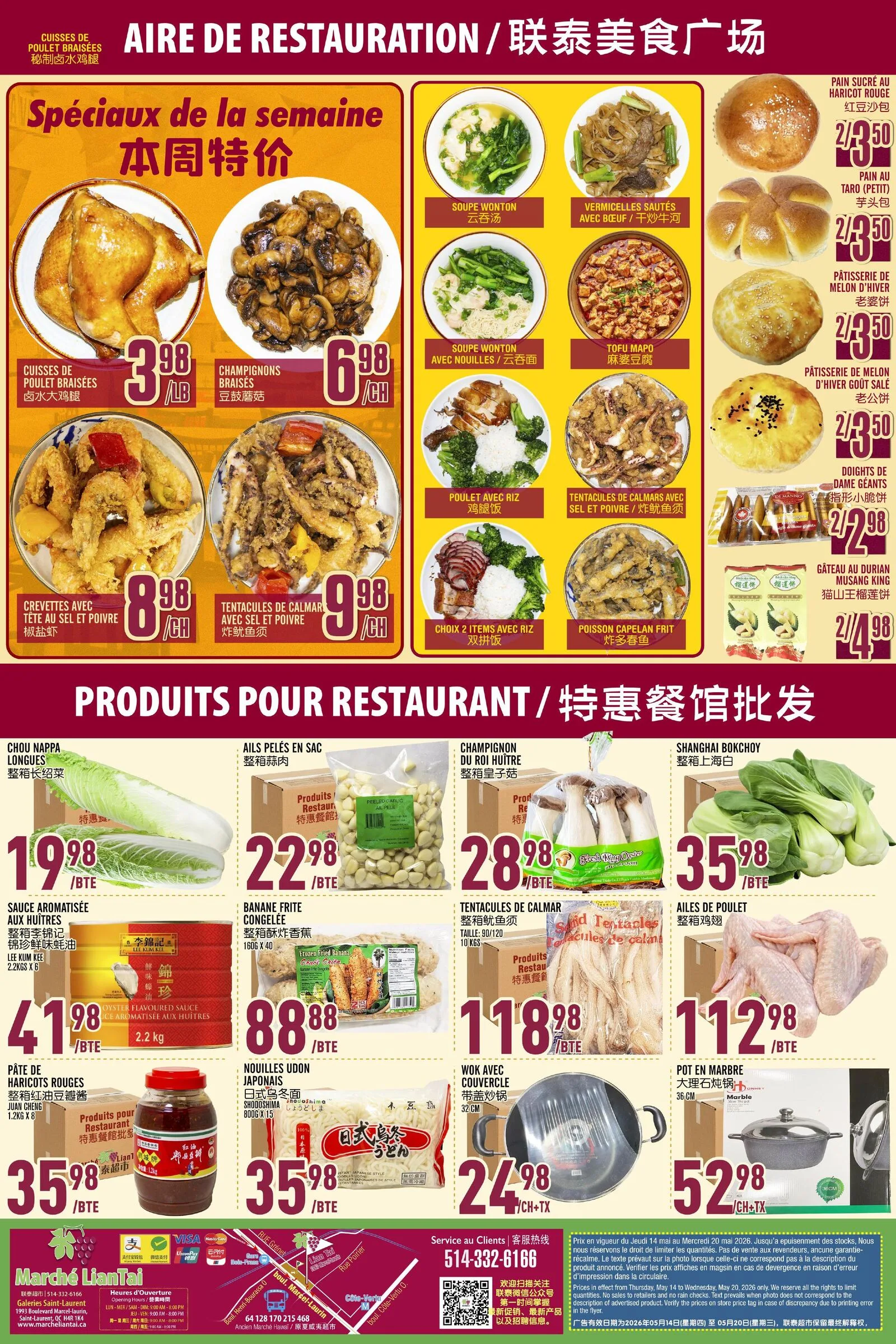 Page 6 de la Circulaire Marché Lian Tai du 14 au 20 mai 2026