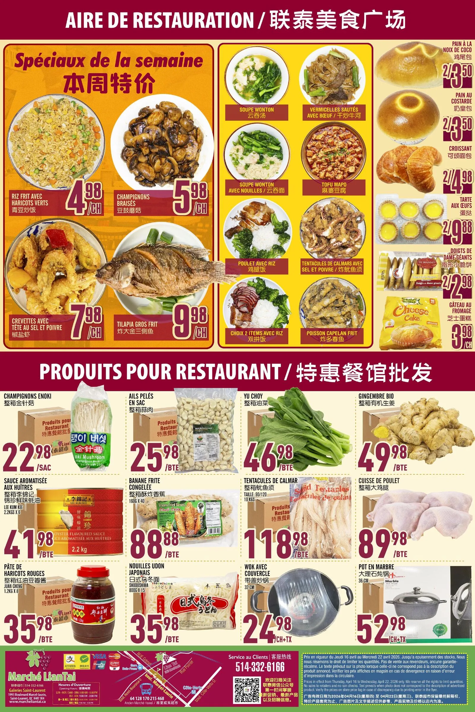 Page 6 de la Circulaire Marché Lian Tai du 16 au 22 avril 2026