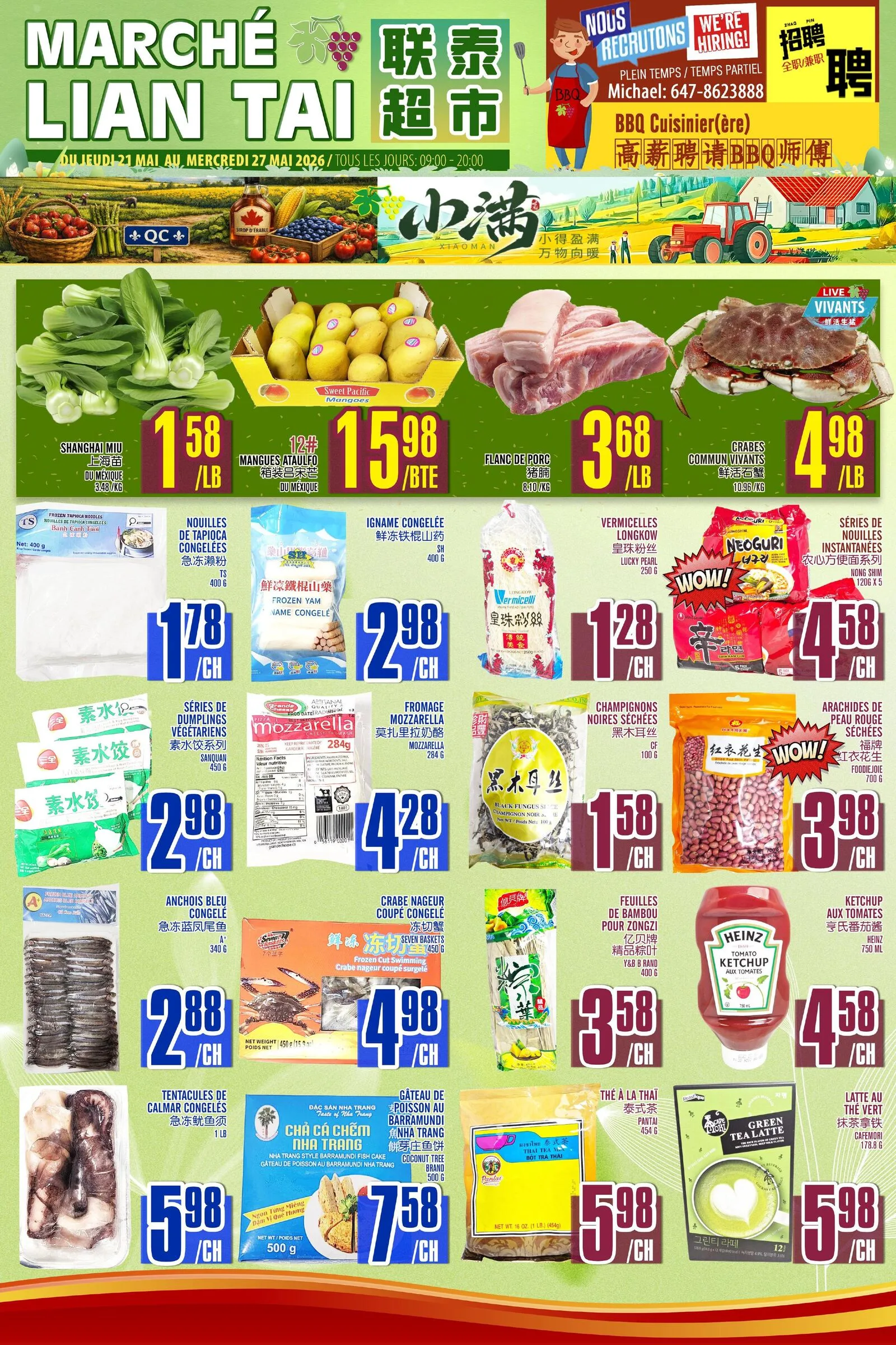 Page 1 de la Circulaire Marché Lian Tai du 21 au 27 mai 2026