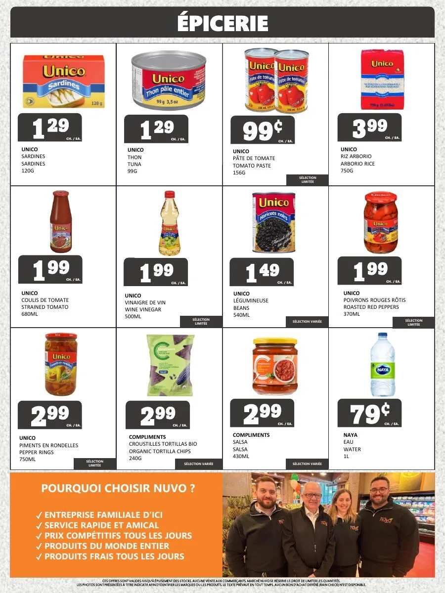 Page 2 de la Circulaire Marché Nuvo du 2 au 8 août 2026