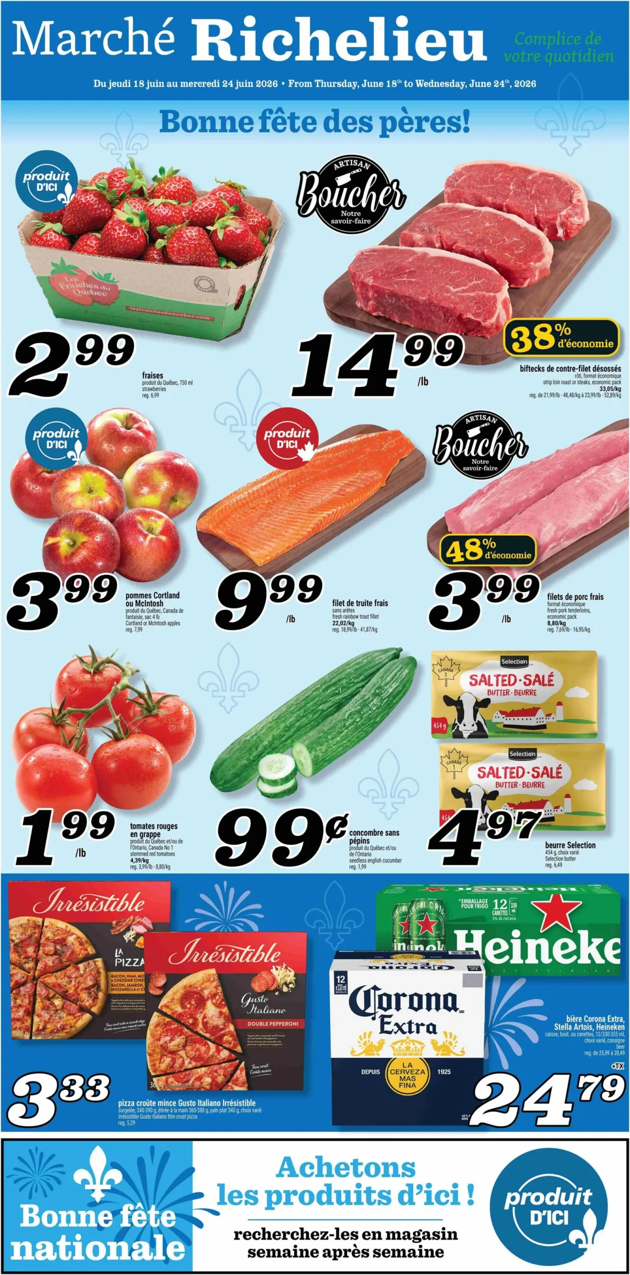 Page 1 de la Circulaire Marché Richelieu du 18 au 24 juin 2026