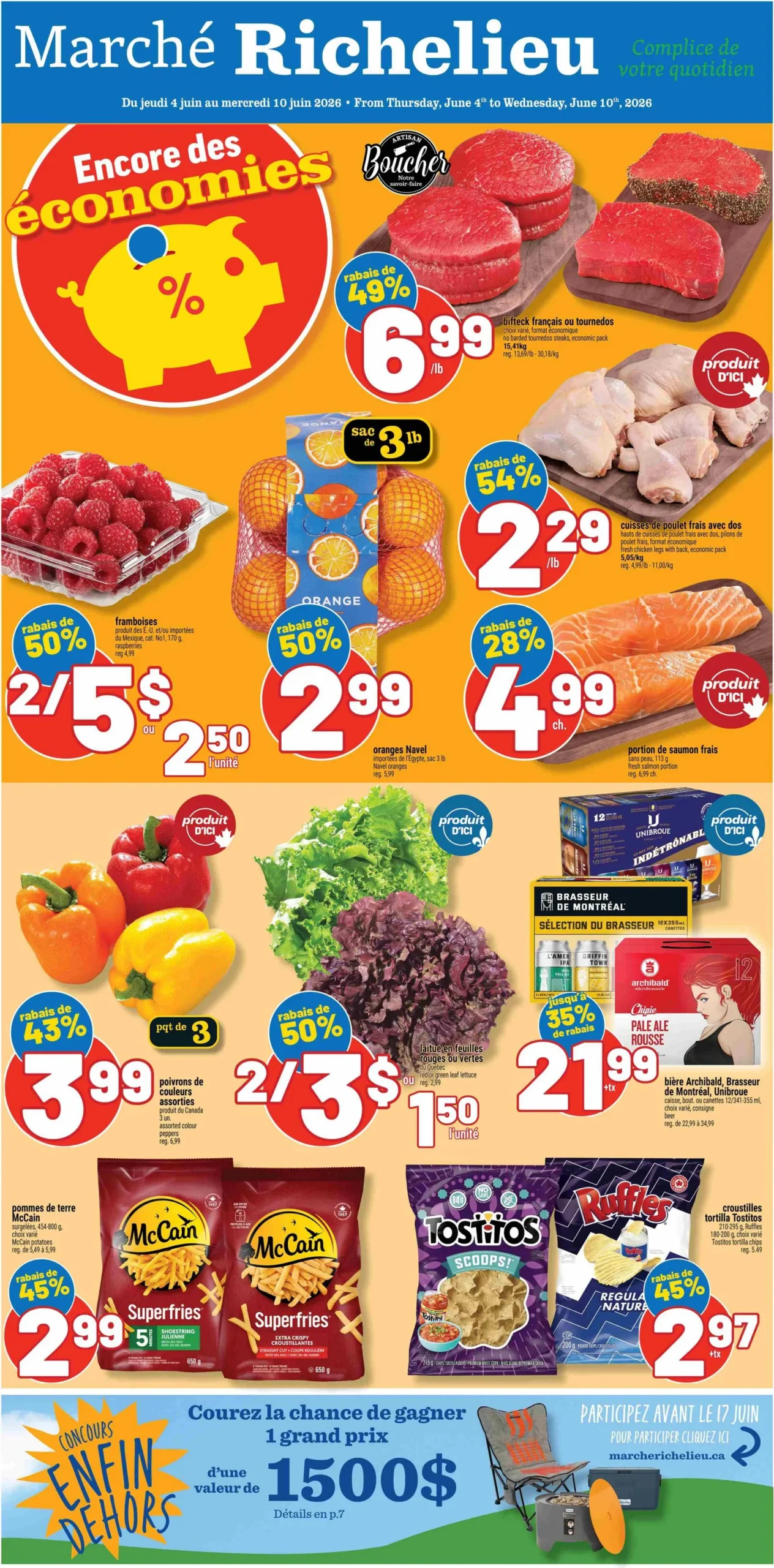 Page 1 de la Circulaire Marché Richelieu du 4 au 10 juin 2026