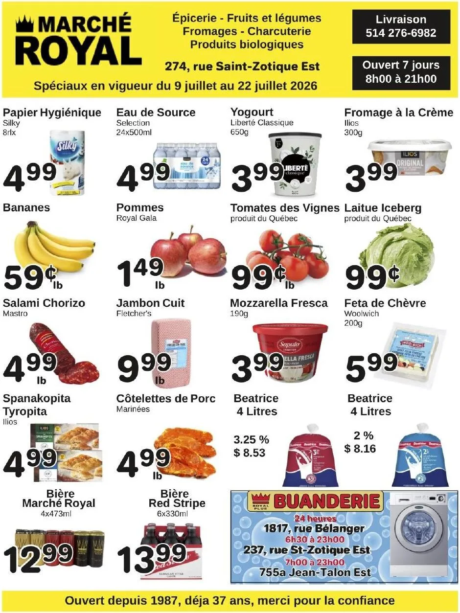 Page 1 de la Circulaire Marché Royal du 9 au 22 juillet 2026