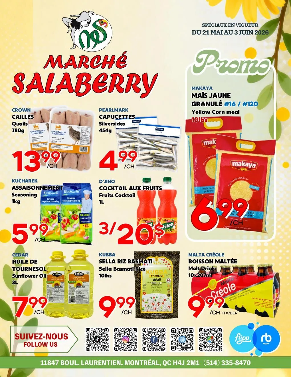 Page 1 de la Circulaire Marché Salaberry du 21 mai au 3 juin 2026