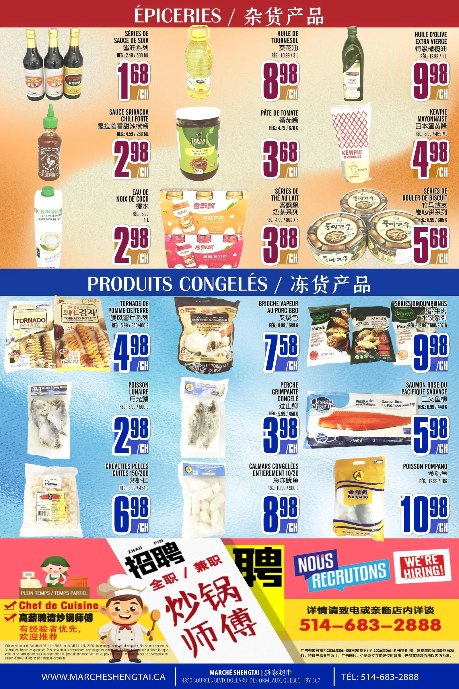 Page 4 de la Circulaire Marché Sheng Tai du 05 au 11 juin 2026