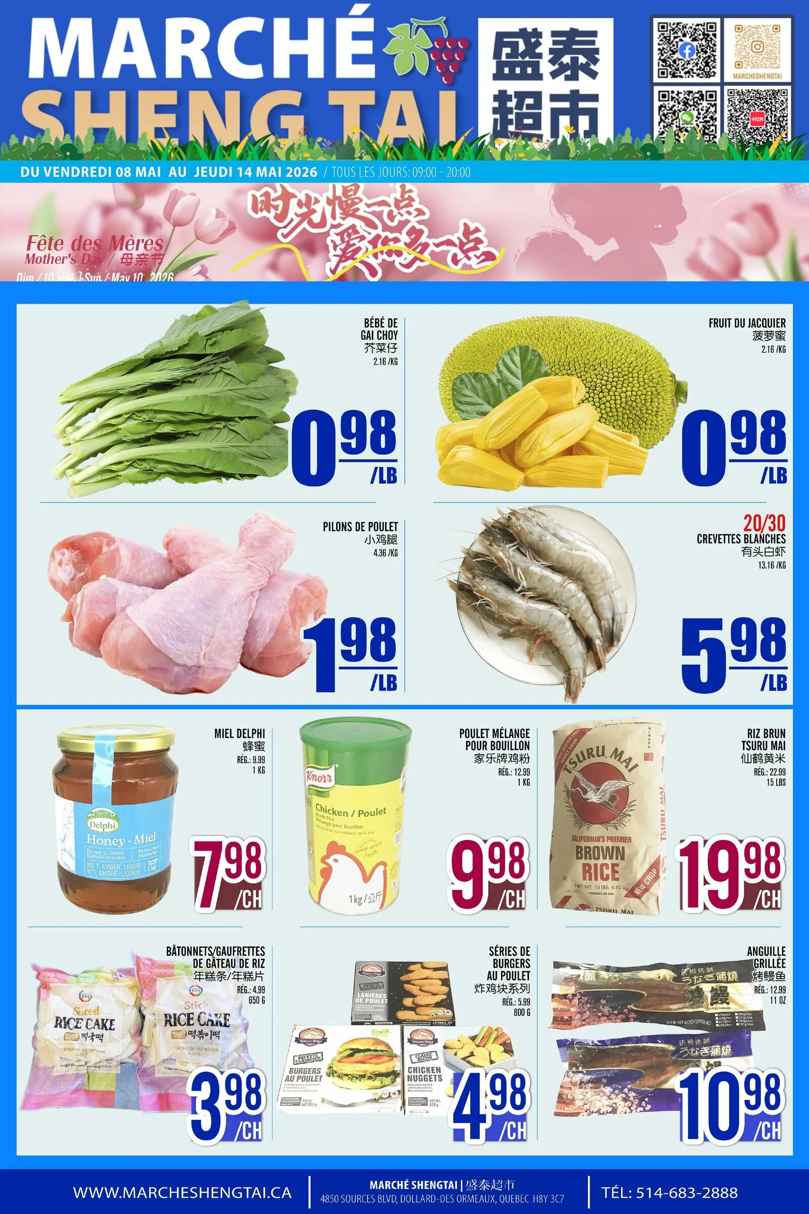 Page 1 de la Circulaire Marché Sheng Tai du 08 au 14 mai 2026