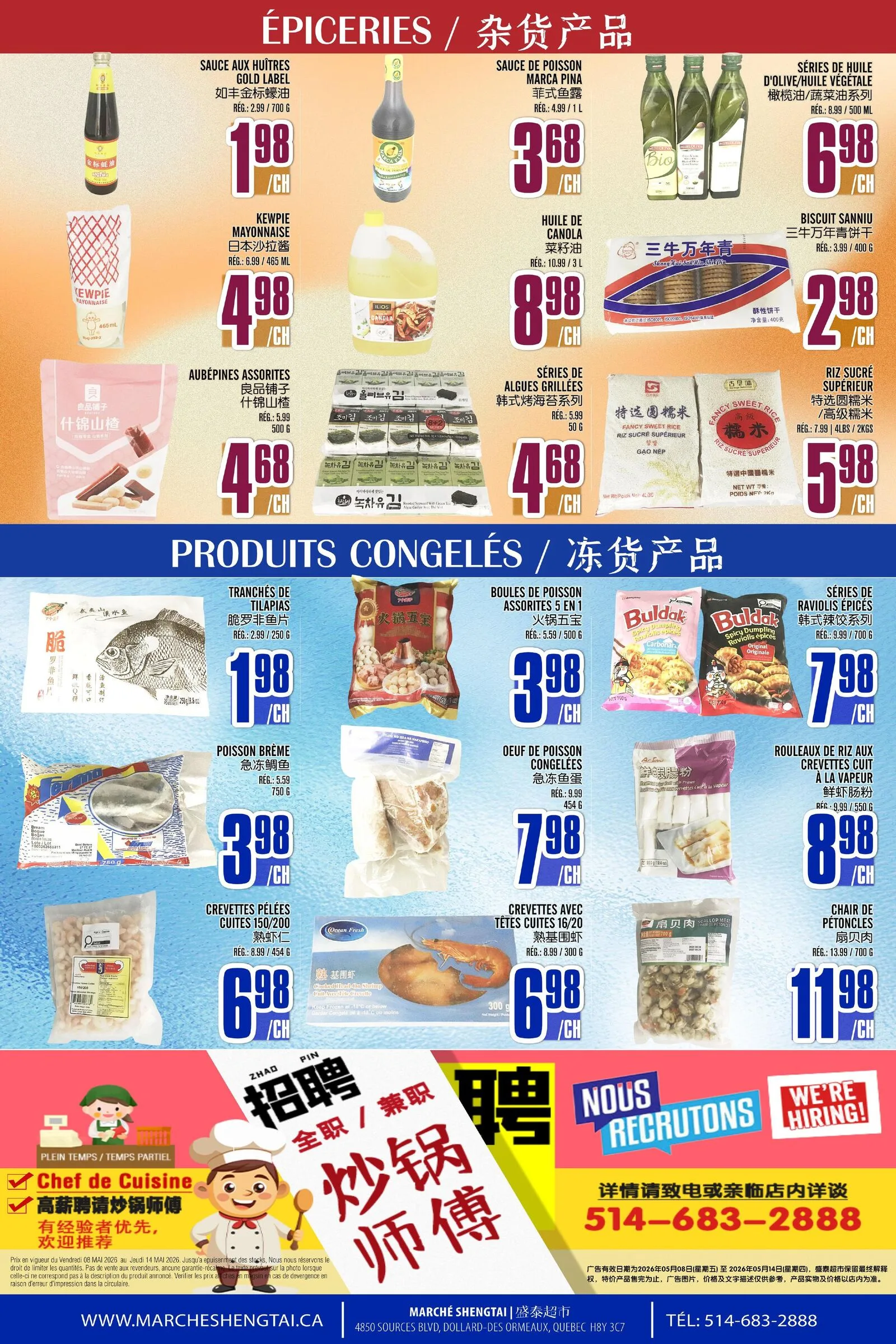 Page 4 de la Circulaire Marché Sheng Tai du 08 au 14 mai 2026