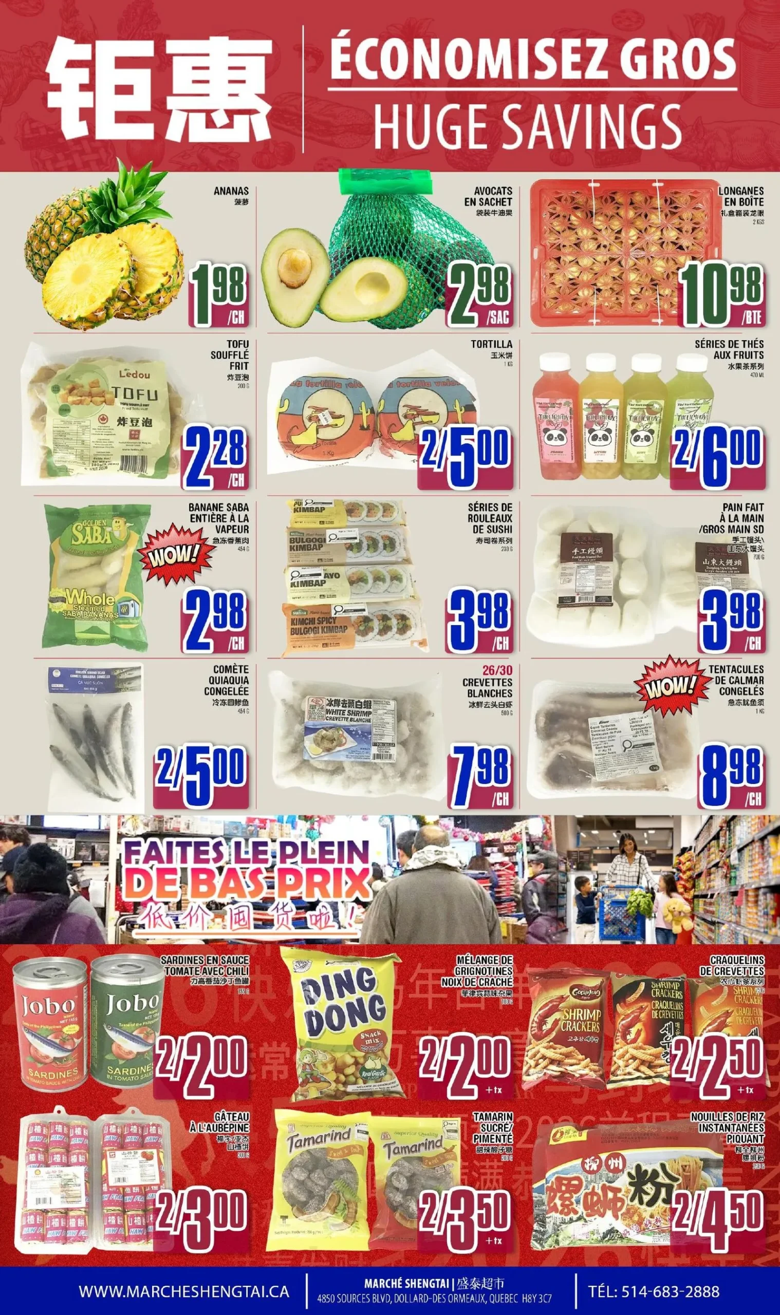 Page 2 de la Circulaire Marché Sheng Tai du 31 juillet au 6 août 2026