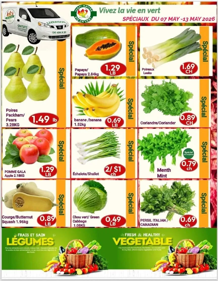 Page 1 de la Circulaire Marché Vie en Vert du 07 au 13 mai 2026